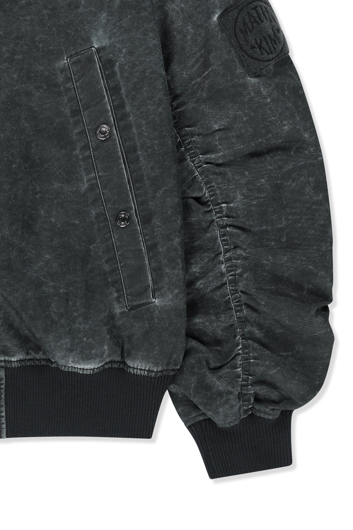 Matin Kim - Pigment Coated Back Logo Jumper (Charcoal) product image 5 | TRAB K-Fashion Australia