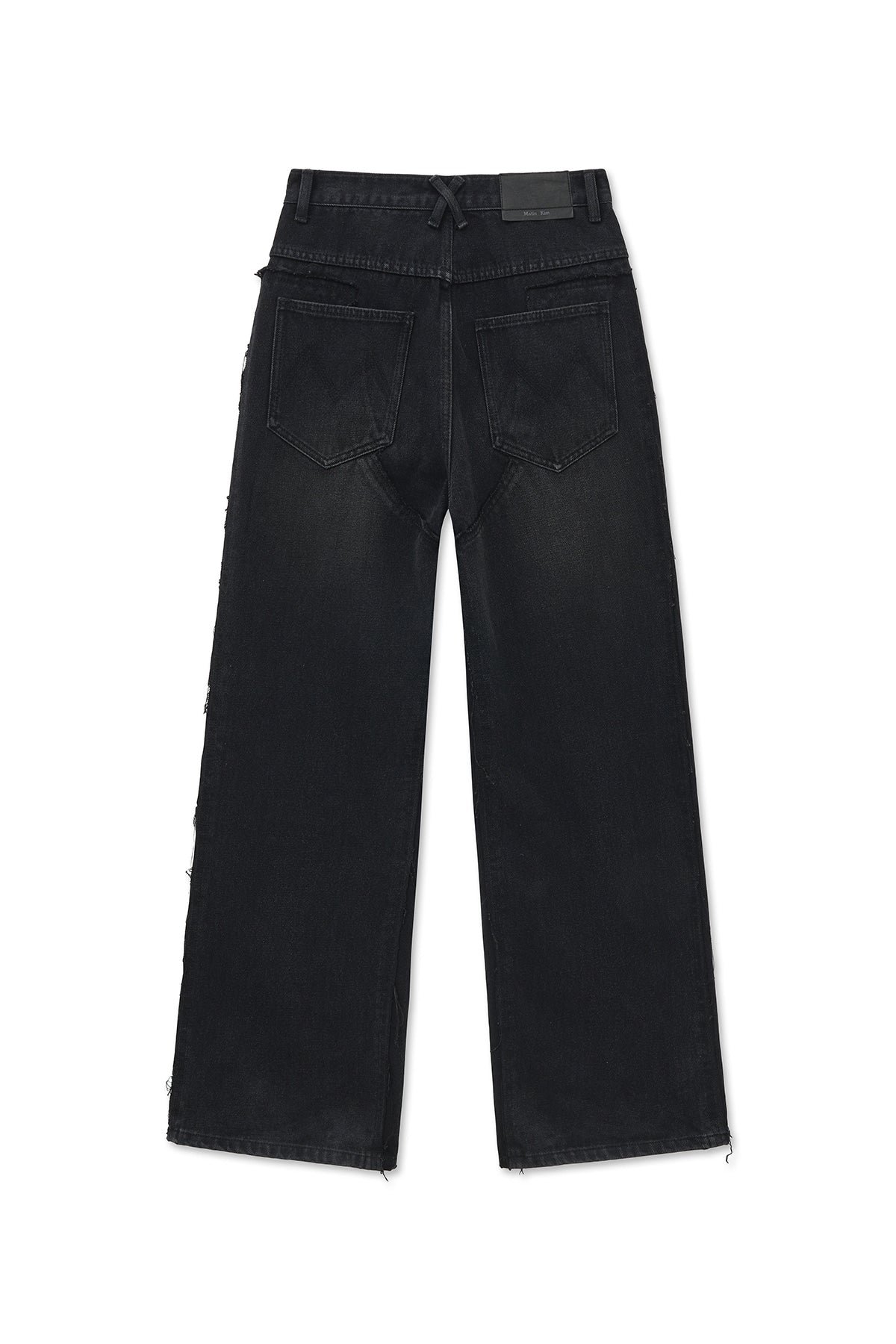 Matin Kim - Western Straight-fit Denim Pants (Black) product image 3 | TRAB K-Fashion Australia