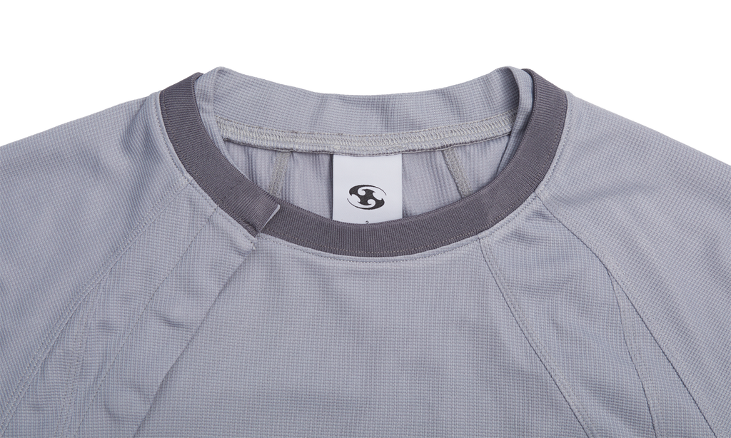San San Gear - Placket Long Sleeves (Grey) product image 9 | TRAB K-Fashion Australia