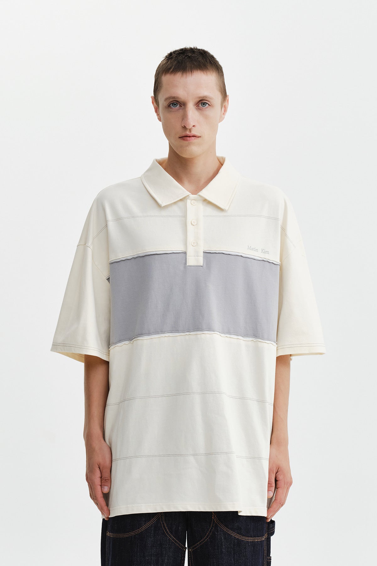 Matin Kim - Cut Out Block Collar Top (Ivory) product image 11 | TRAB K-Fashion Australia