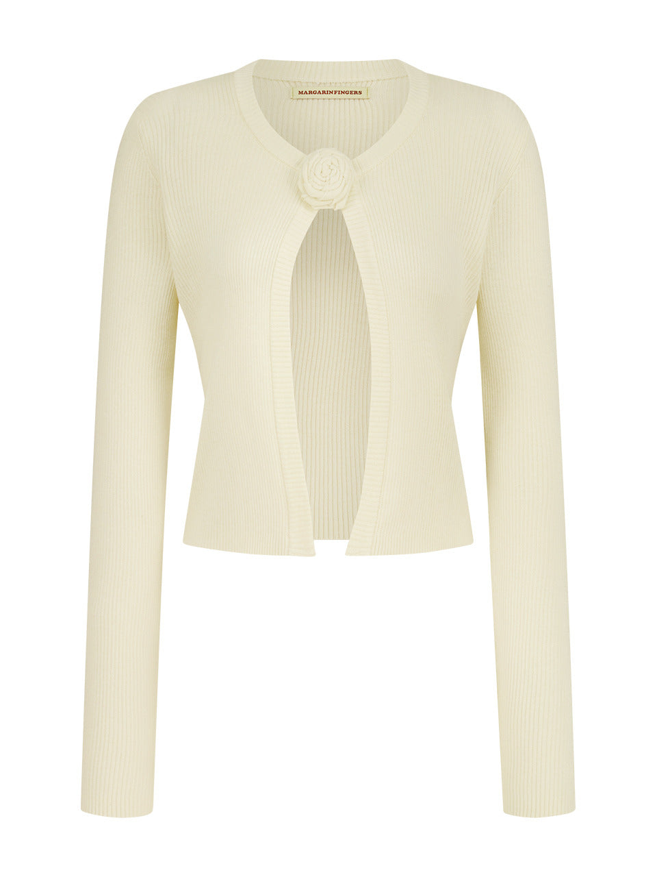 Margarin Fingers - Rose Corsage Cardigan (Light Yellow) product image 2 | TRAB K-Fashion Australia