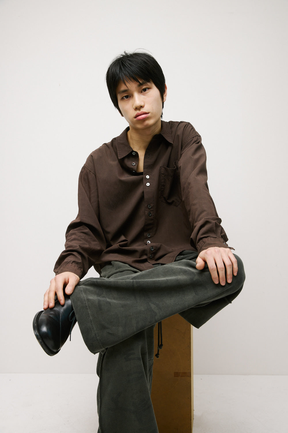Hatchingroom - Reverse Sweat Pants Camo (Dark Khaki) product image 10 | TRAB K-Fashion Australia