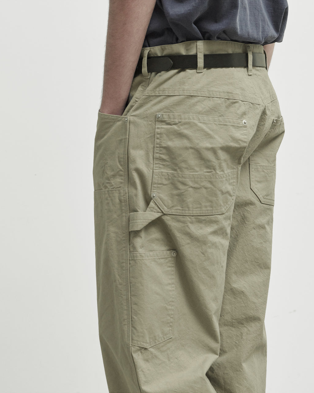 Brownyard - Double Knee Pants (Olive Grey) product image 3 | TRAB K-Fashion Australia