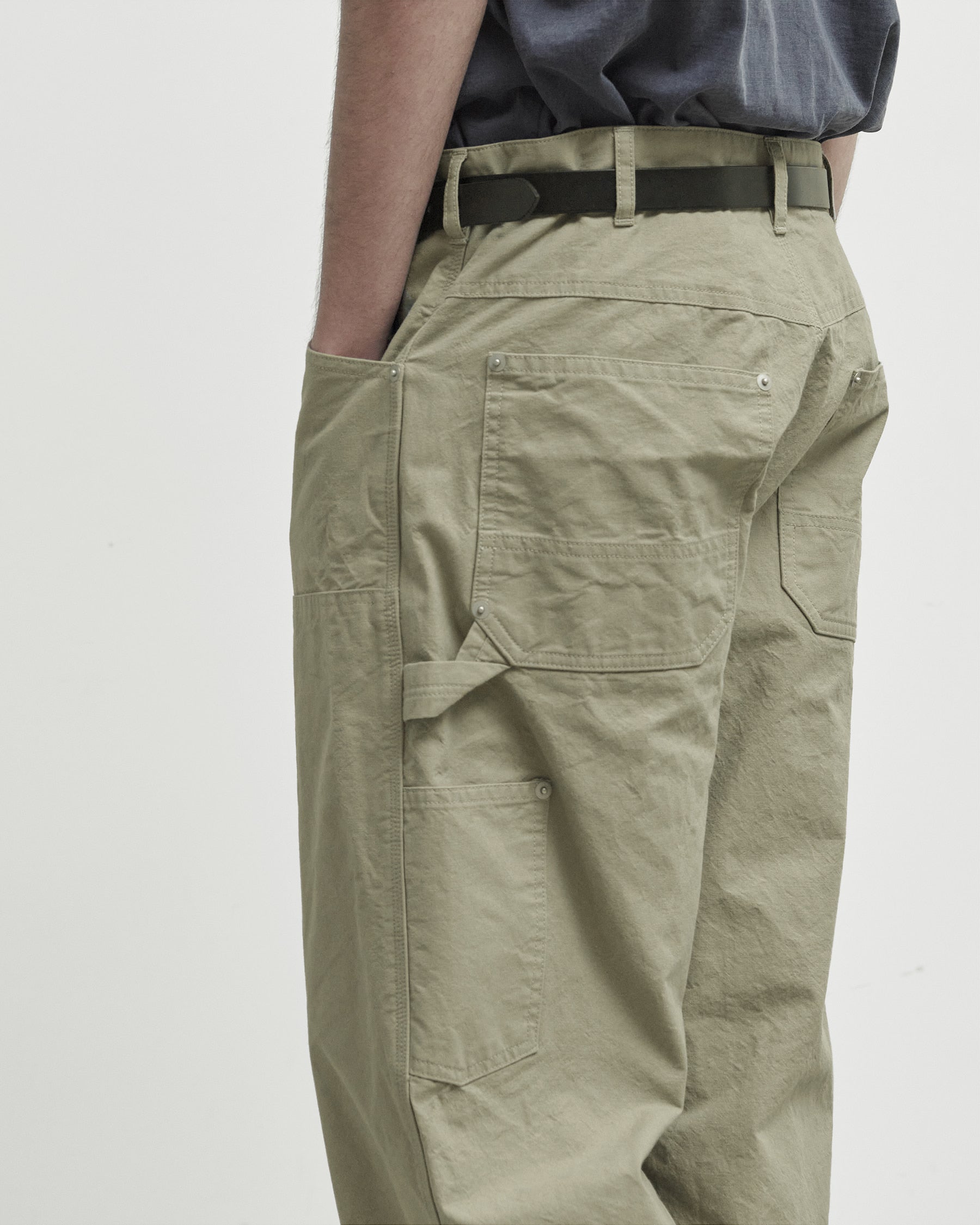 Brownyard - Double Knee Pants (Olive Grey) product image 3 | TRAB K-Fashion Australia