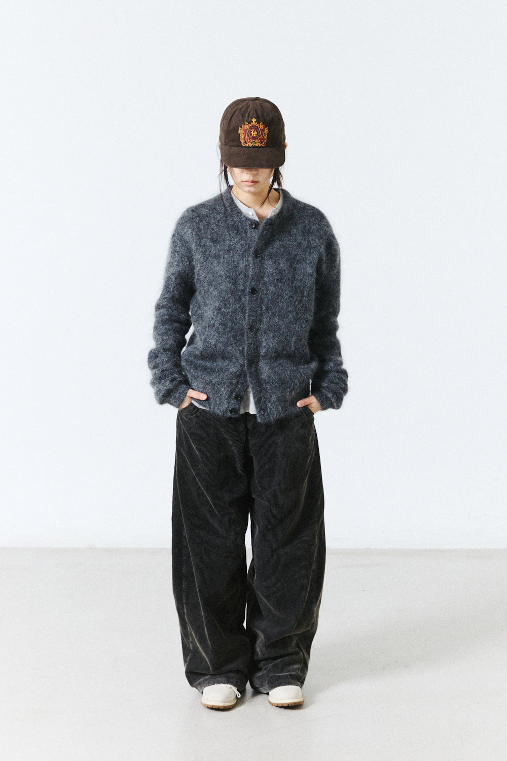 Hatchingroom - Hanabi Mohair Cardigan (Grey) product image 10 | TRAB K-Fashion Australia