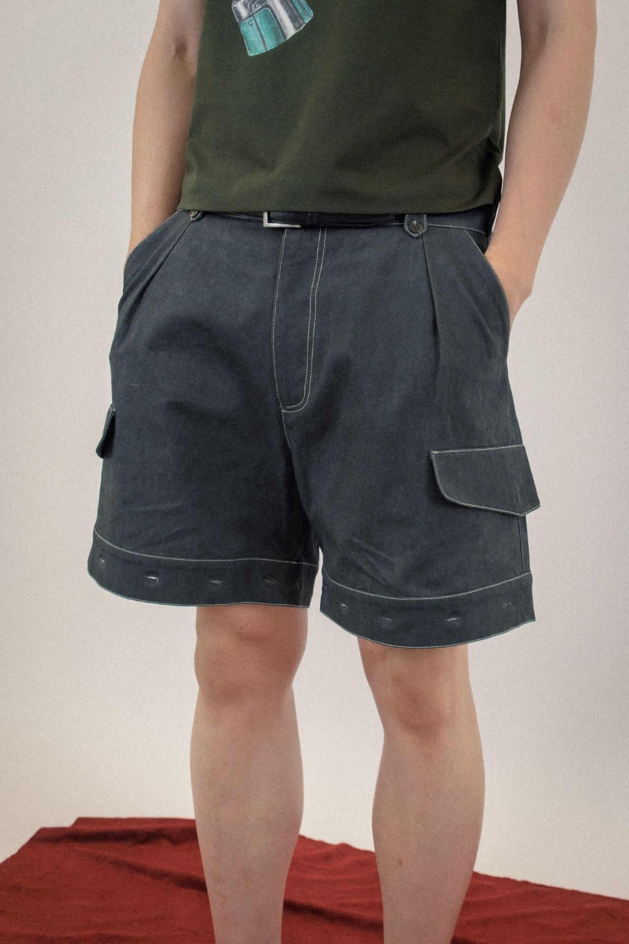 Ioedle - Assembled Cargo Pants With Screws Loosened (Charcoal) product image 18 | TRAB K-Fashion Australia