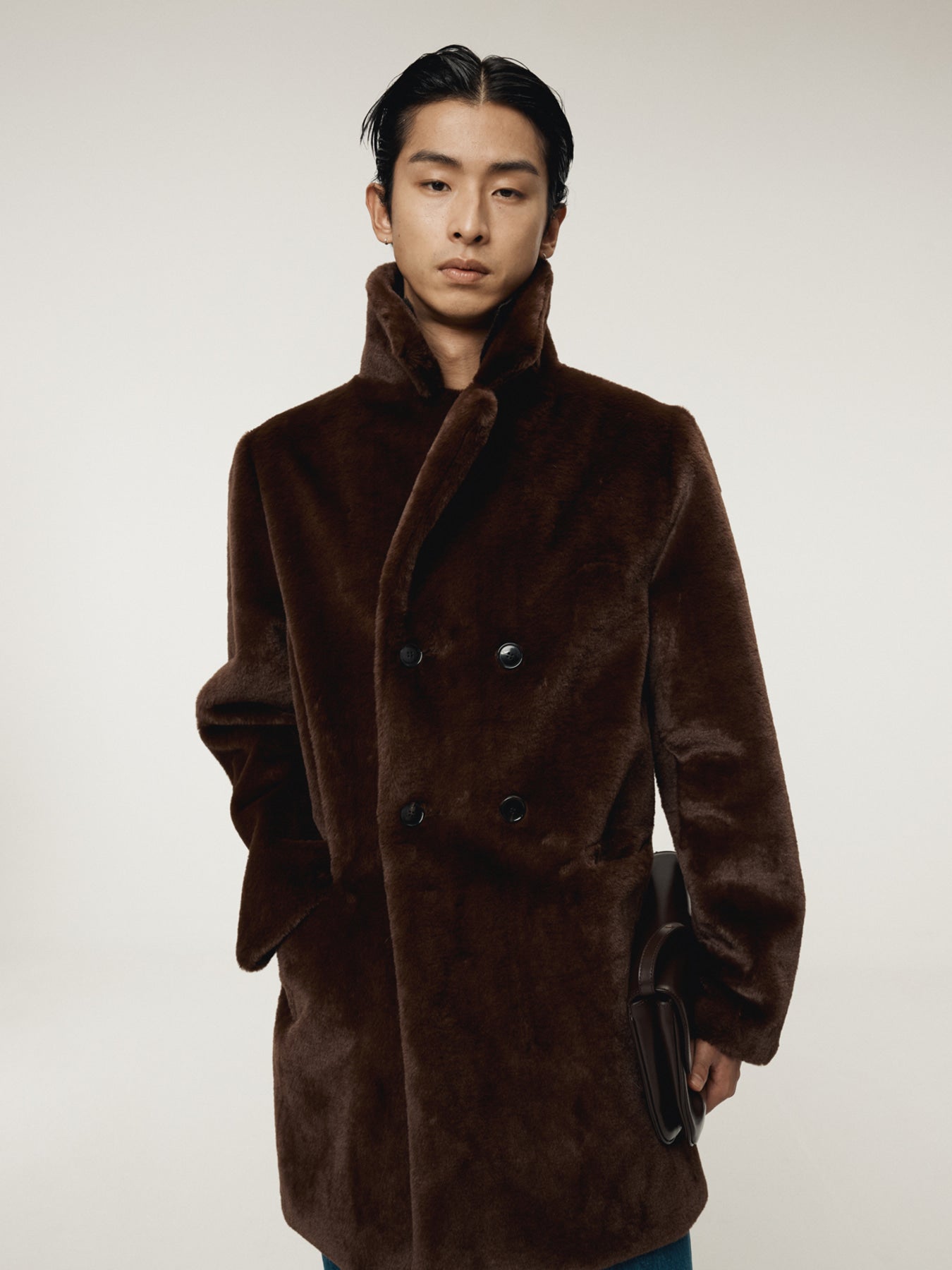 Recto - Grandma Faux Fur Double Coat (Vintage Brown) product image 6 | TRAB K-Fashion Australia