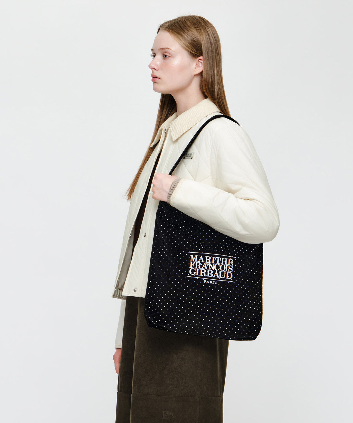 Marithe & Francois Girbaud - Classic Logo Corduroy Bag (Black) product image 5 | TRAB K-Fashion Australia