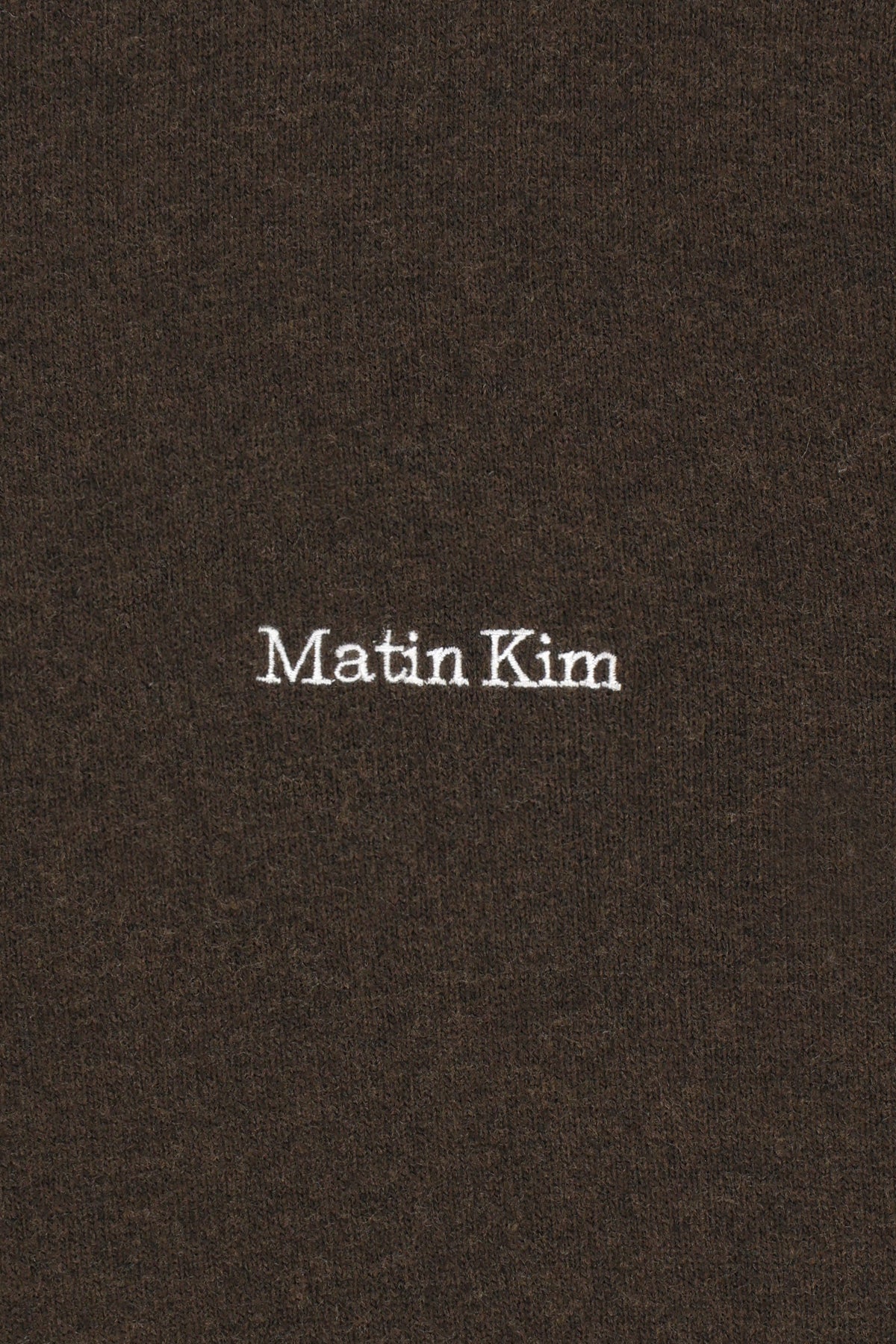 Matin Kim - [Pre-Order – Ships September 28] Cashmere Blended Panel Knit Pullover (Brown) product image 5 | TRAB K-Fashion Australia