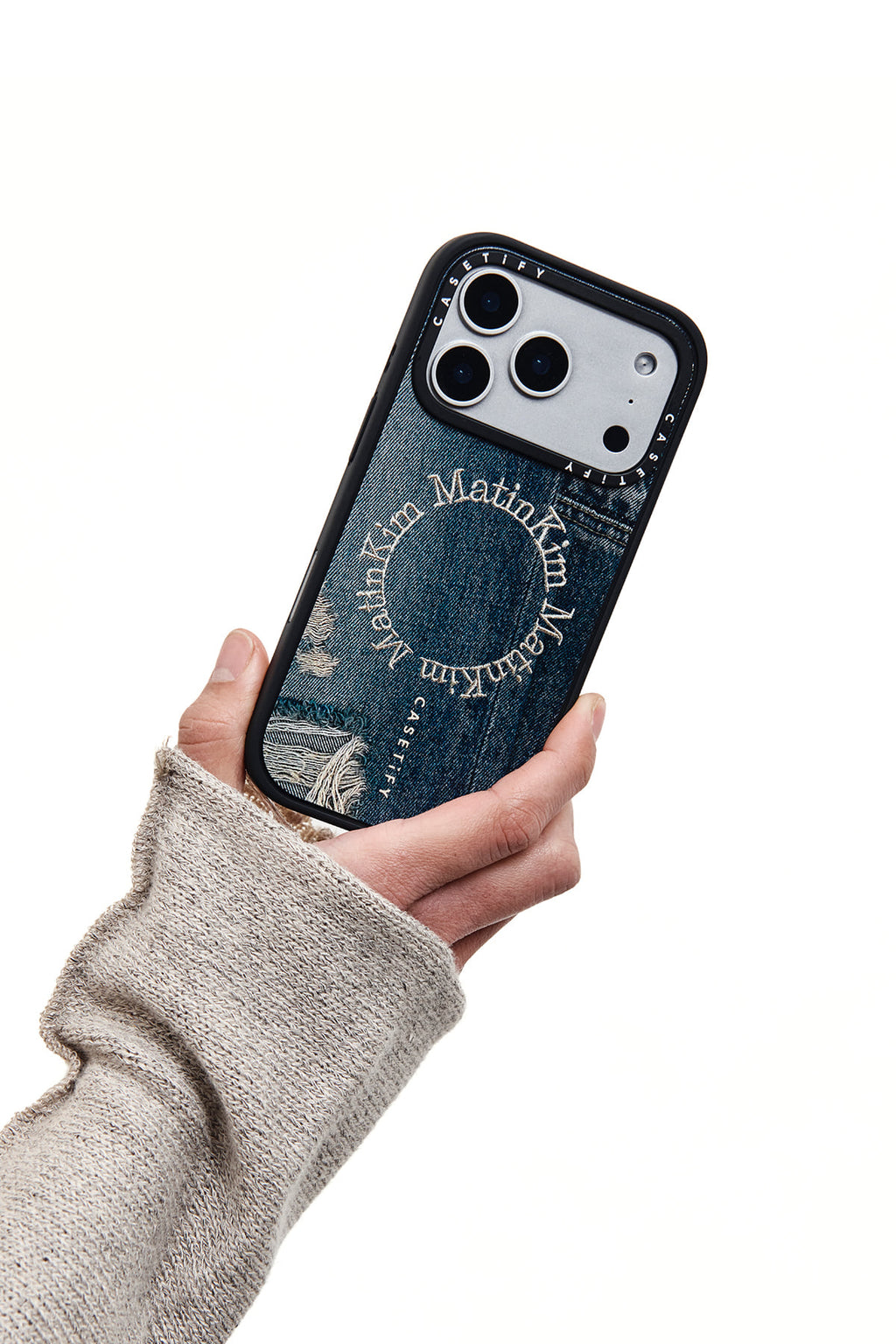 Matin Kim - Matin Kim X Casetify Denim Circle Case (Blue) product image 16 | TRAB K-Fashion Australia