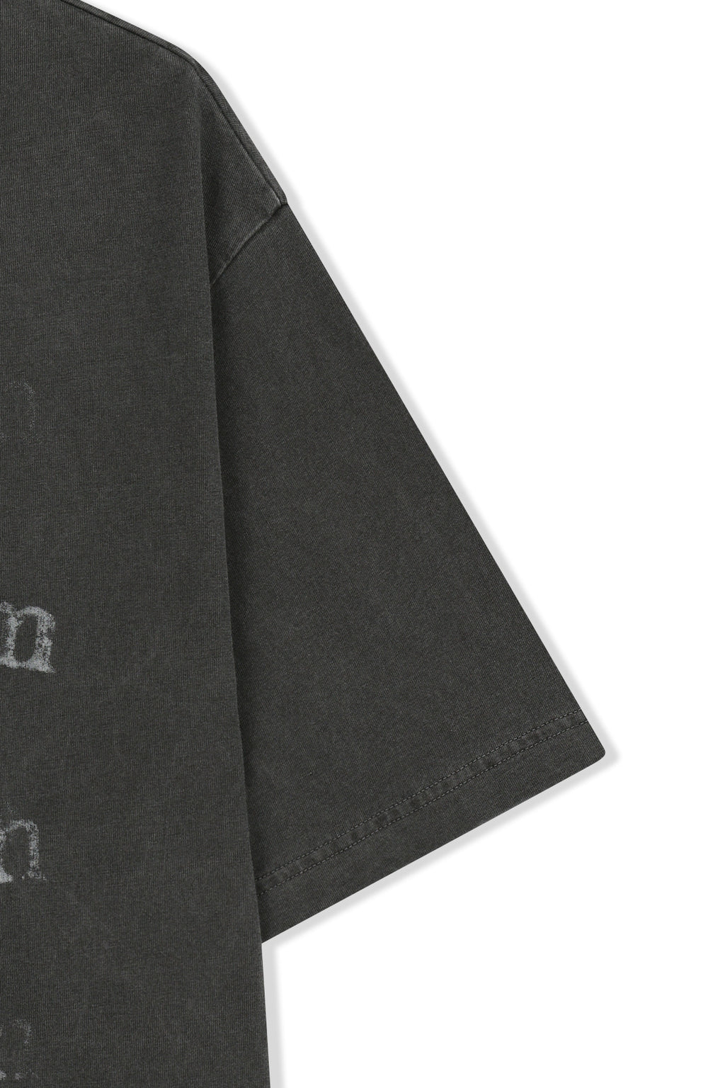 Matin Kim - [Pre-Order – Ships June 22] Pigment Graffiti Logo Top (Charcoal) product image 4 | TRAB K-Fashion Australia