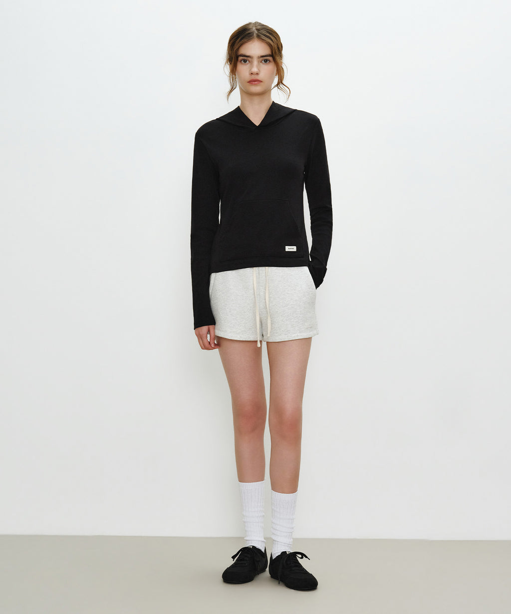 Marithe & Francois Girbaud - Basic Hoodie Long Sleeve (Black) product image 4 | TRAB K-Fashion Australia