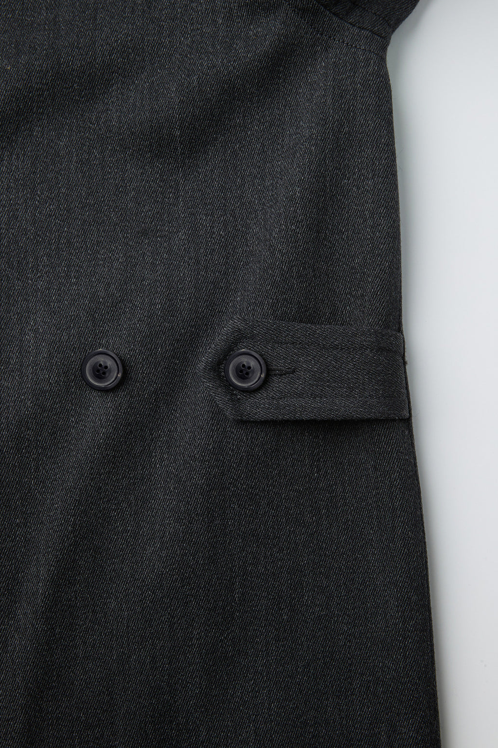 Coor - Round Shoulder Leather Trim Balmaacan Coat (Charcoal) product image 7 | TRAB K-Fashion Australia