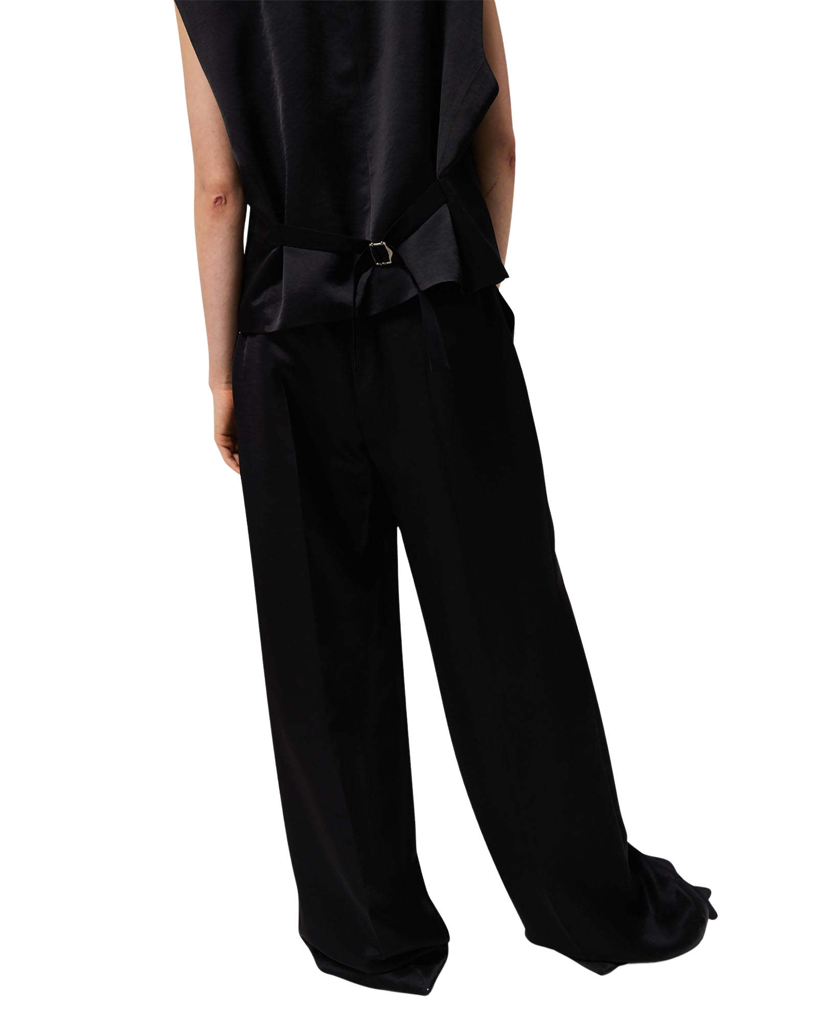 Kimhe Kim - Belted Wide Pants (Black) product image 19 | TRAB K-Fashion Australia