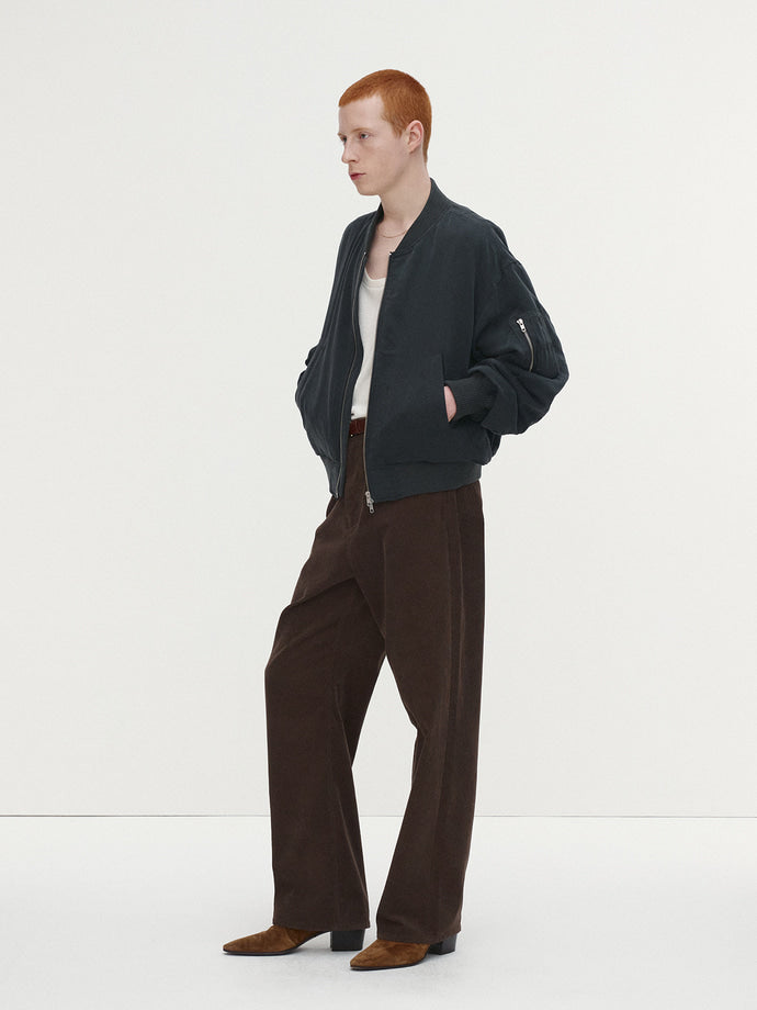 Tonywack - Rayon Twill Bomber Jacket (Carbon) product image 2 | TRAB K-Fashion Australia