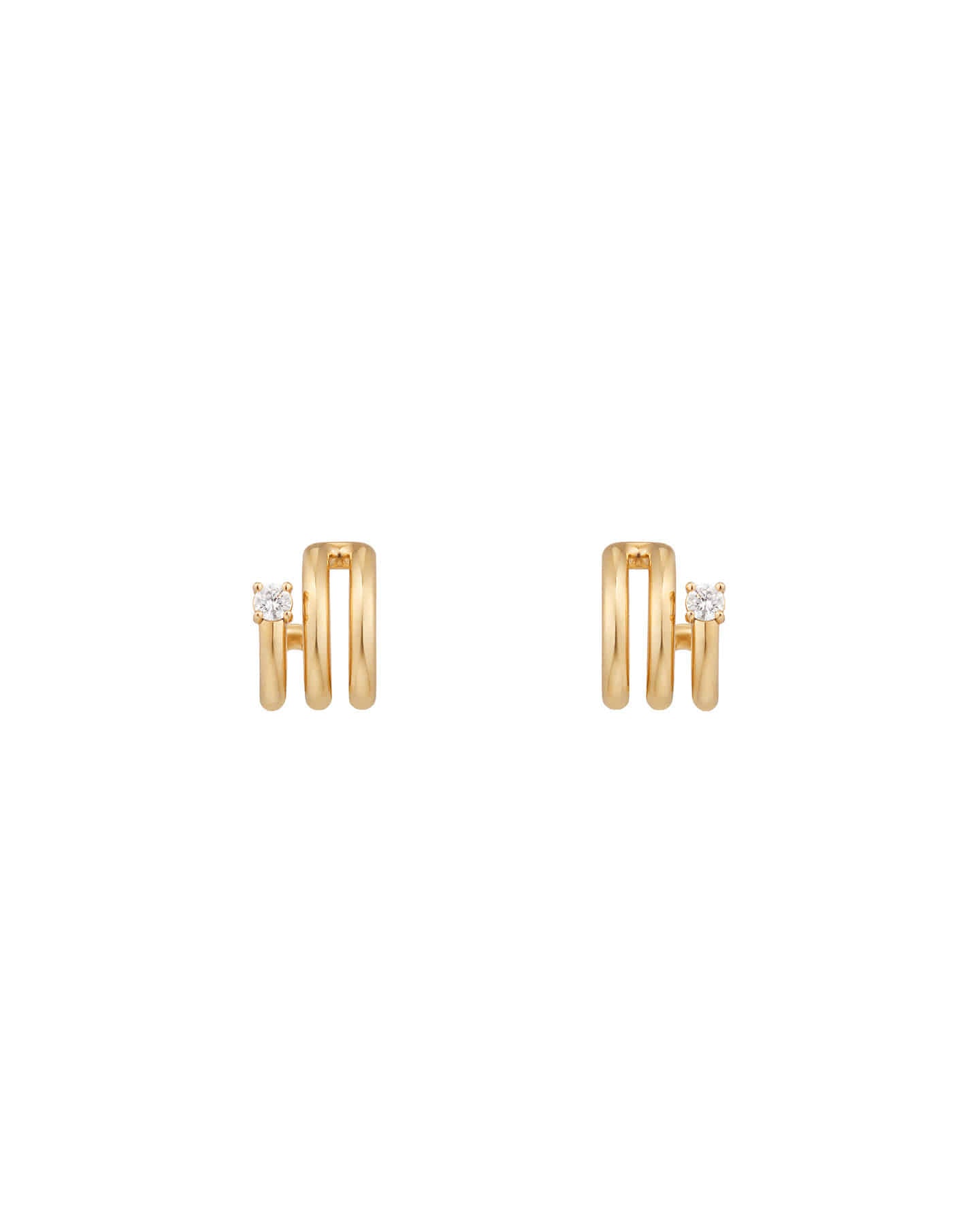 Numbering - Coil with Stone Earrings #8102 product image 8 | TRAB K-Fashion Australia