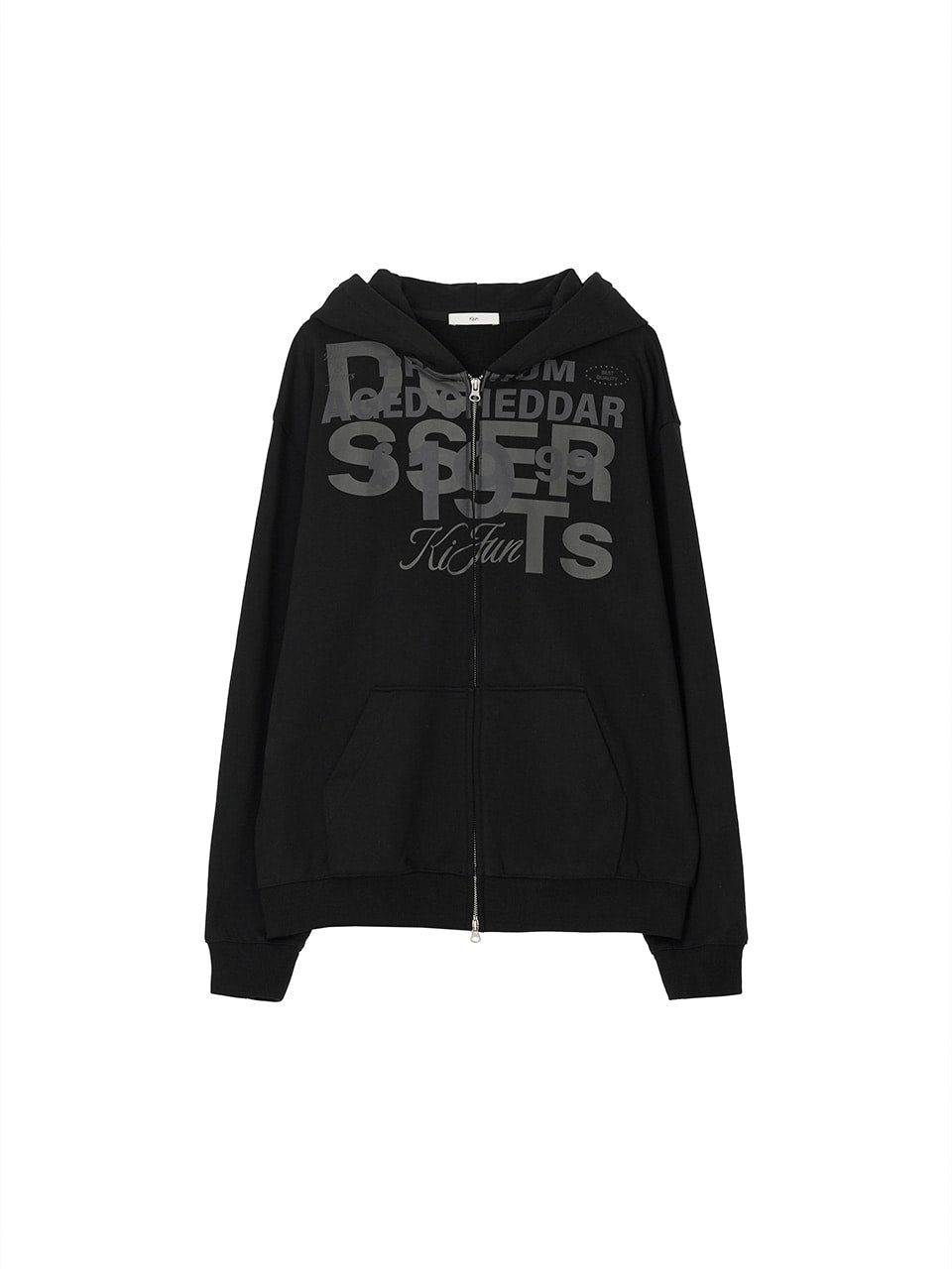 Kijun - Grocery Hoodie Zip-up (Black) product image 6 | TRAB K-Fashion Australia