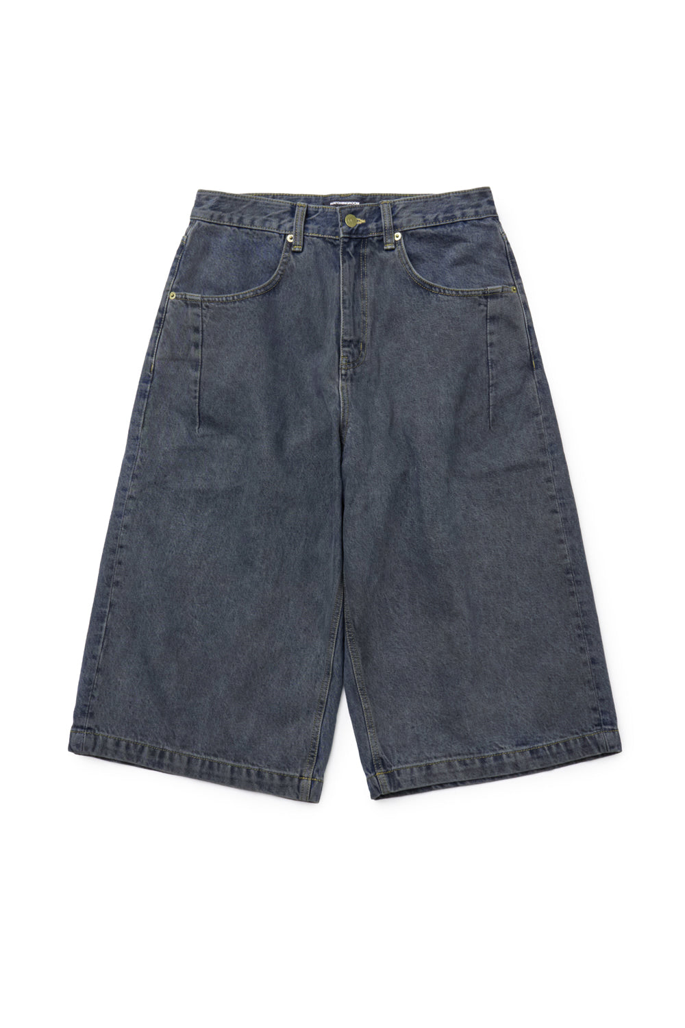 Hatchingroom - Bermuda Denim Shorts (Over Dyed Dusty Blue) product image 1 | TRAB K-Fashion Australia