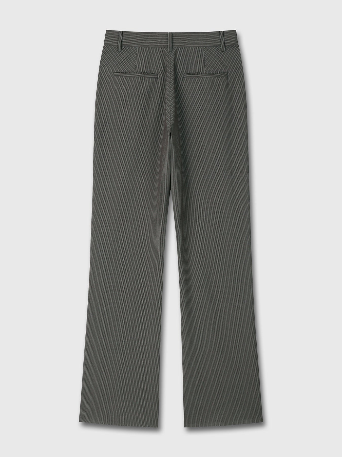 Tonywack - Vintage Stripe Flared Leg Pants (Olive Charcoal) product image 9 | TRAB K-Fashion Australia