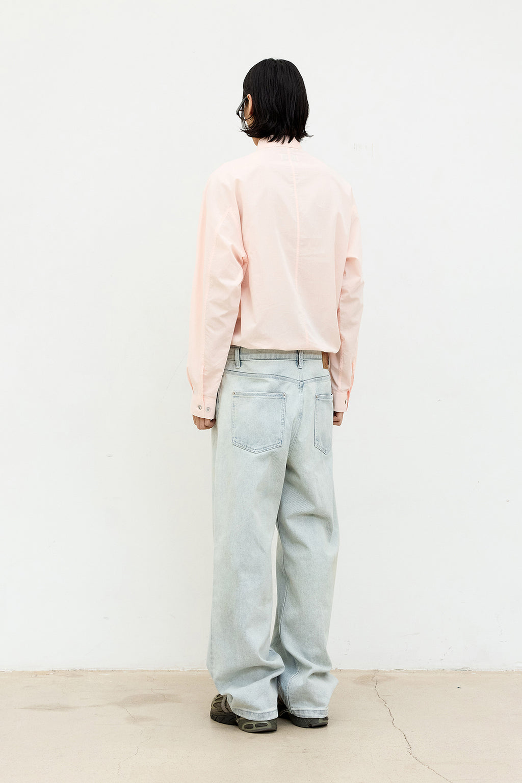Coor - Pale Stripe Shirt (Light Pink) product image 4 | TRAB K-Fashion Australia
