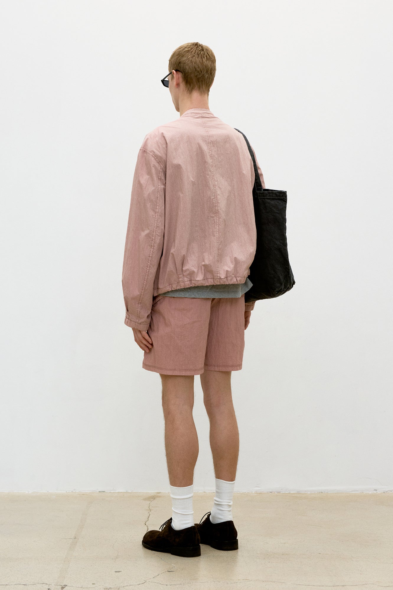 Coor - Garment Dyed Biker Jacket (Washed Dusty Pink) product image 4 | TRAB K-Fashion Australia
