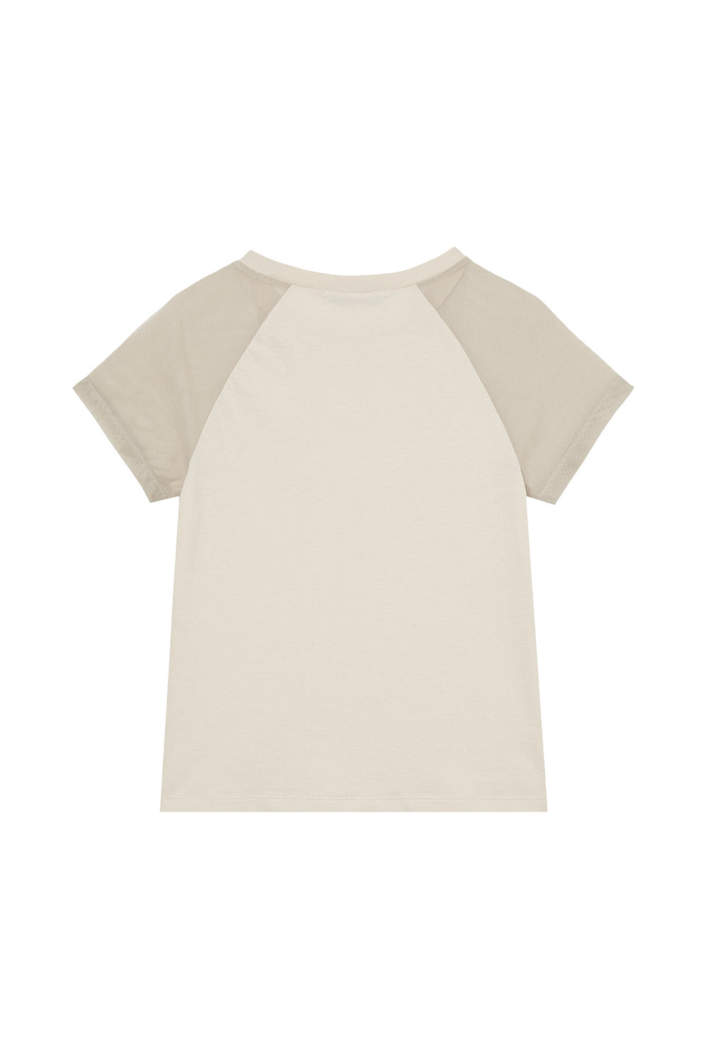 Deinet - Mesh Contrast Raglan T-Shirt (Beige) product image 2 | TRAB K-Fashion Australia