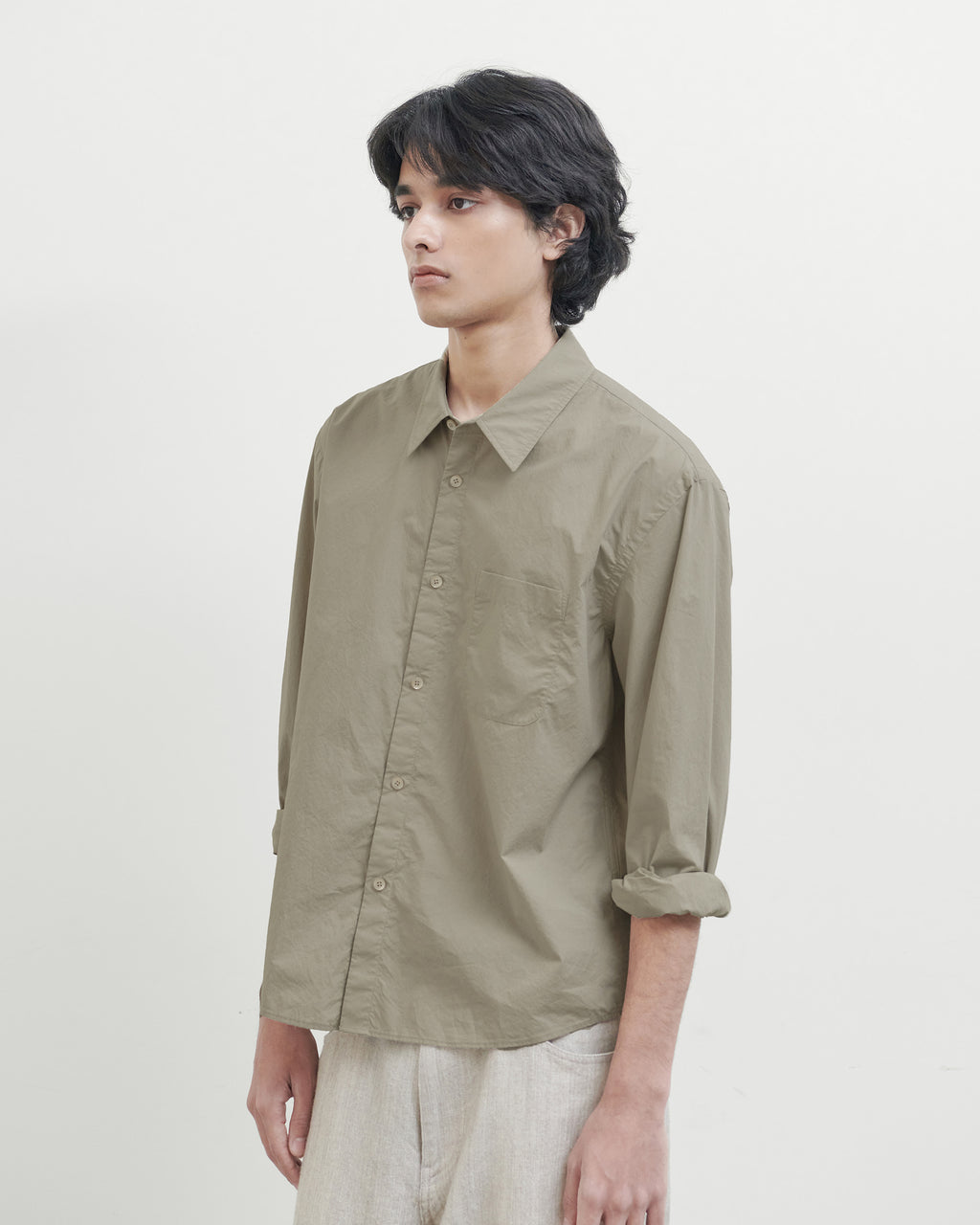 Brownyard - Waist Cut Shirt (Beige) product image 4 | TRAB K-Fashion Australia