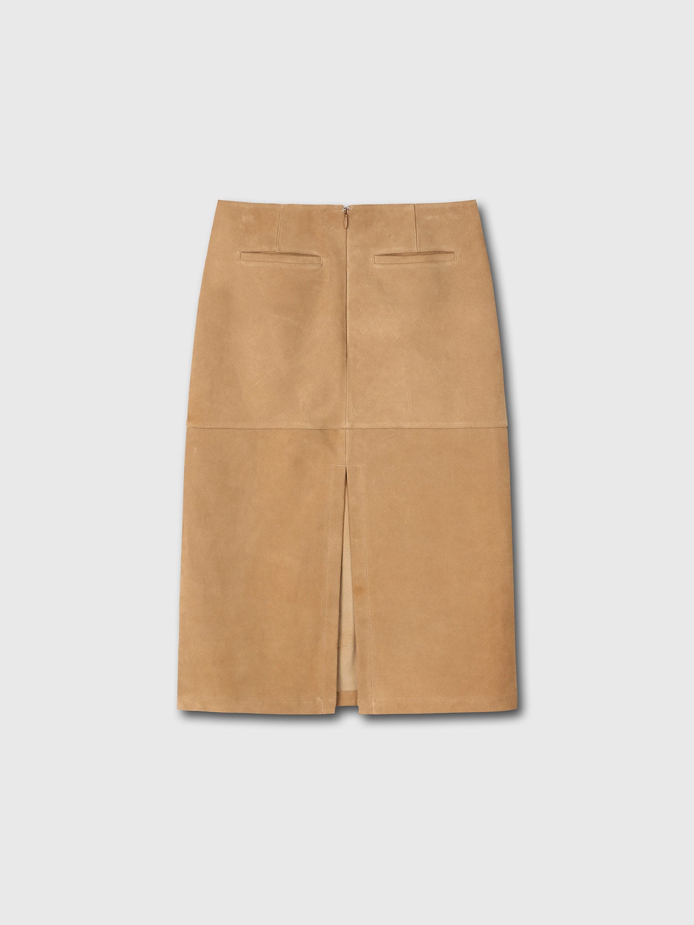 Tonywack - Suede Midi Skirt (Light Beige) product image 8 | TRAB K-Fashion Australia