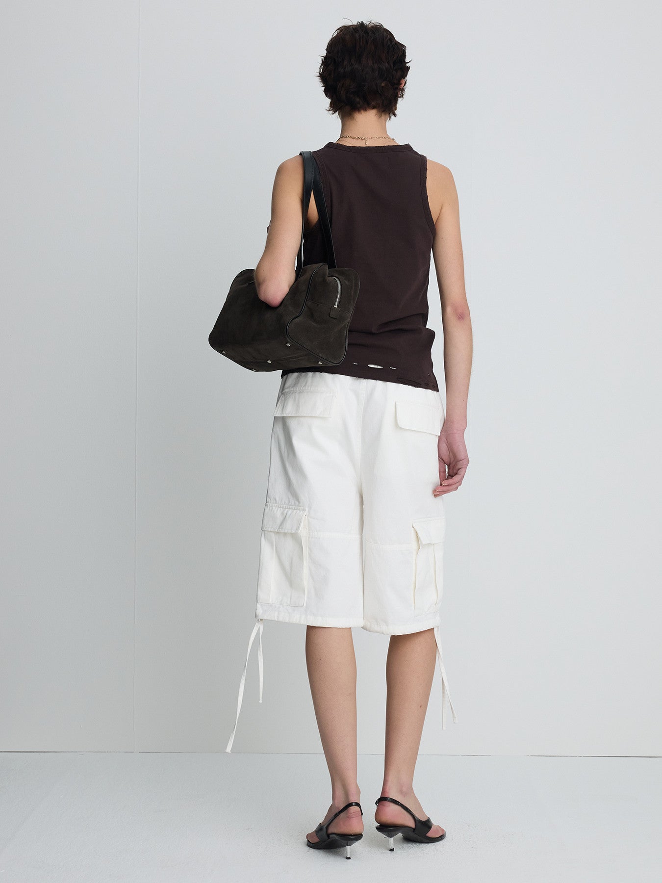 Tonywack - Hand-Distressed Regural Tank Top (Burnt Marron) product image 2 | TRAB K-Fashion Australia