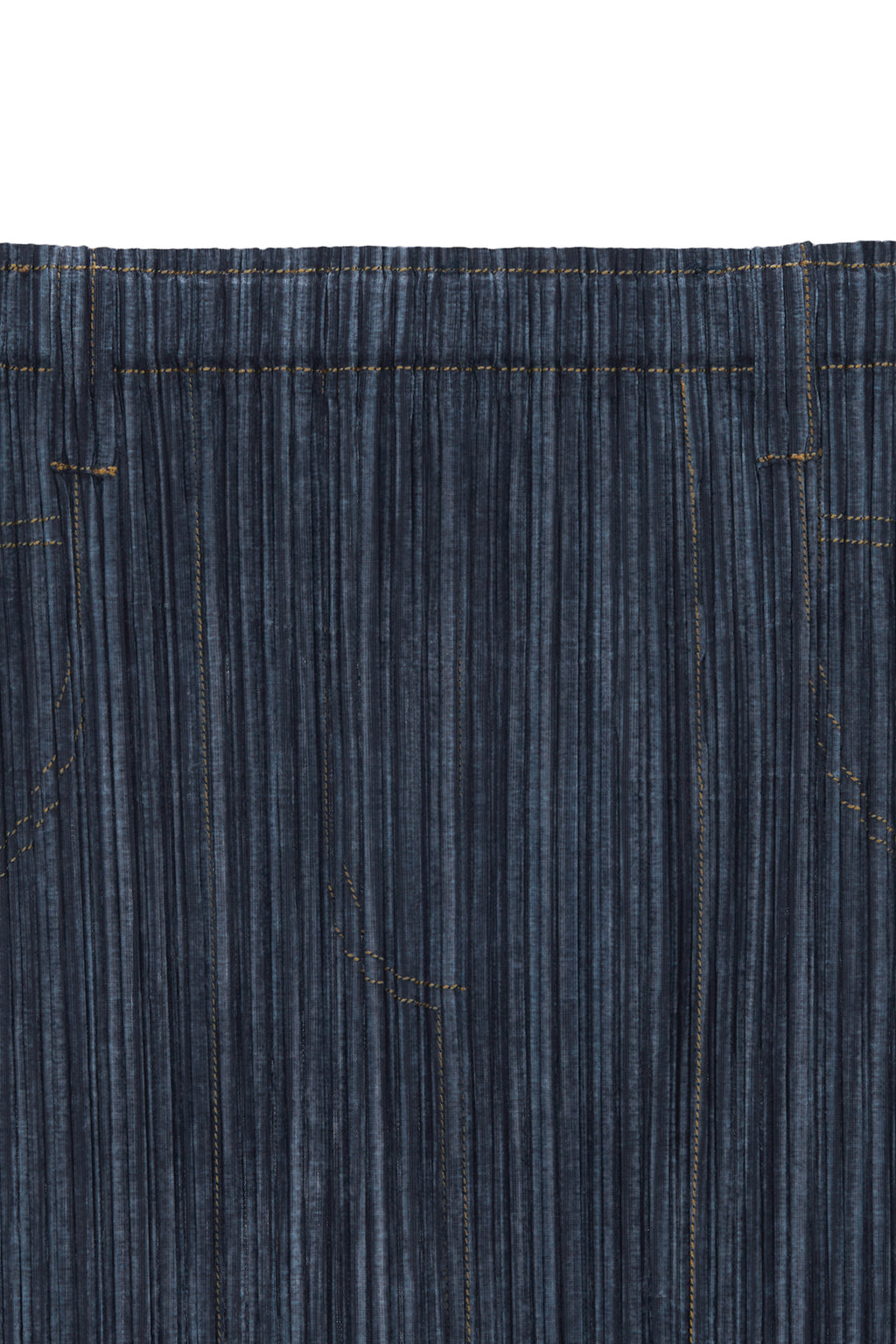 Matin Kim - Pleats Stitch Layered Skirt (Navy) product image 3 | TRAB K-Fashion Australia