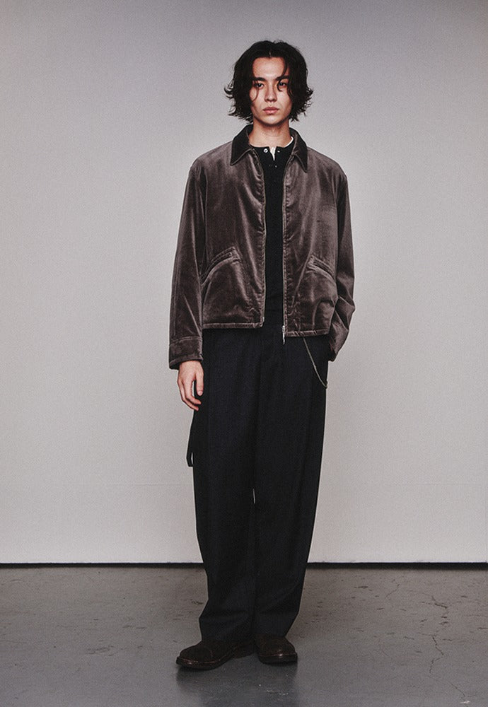 Art if acts - Velvet Sports Jacket (Wood Grey) product image 1 | TRAB K-Fashion Australia