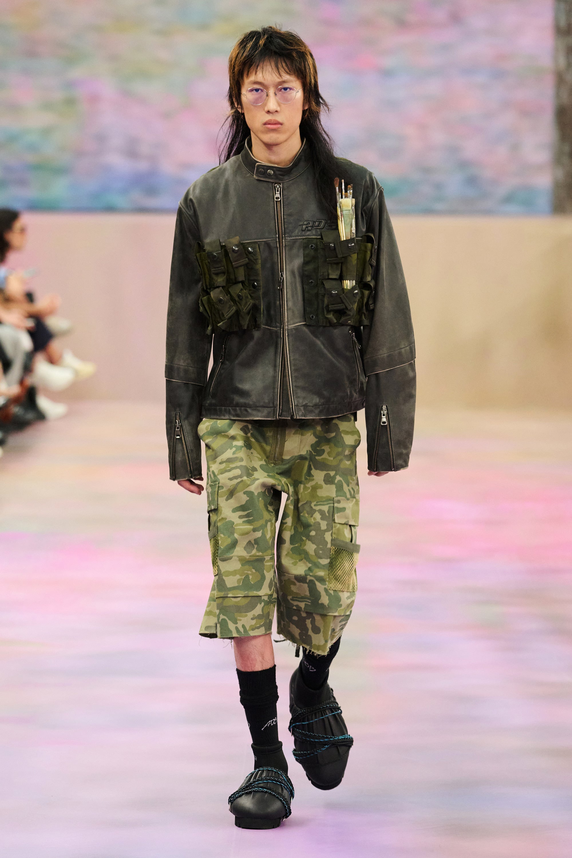 Andersson Bell - Depot Camouflage Cargo Shorts (Khaki) product image 6 | TRAB K-Fashion Australia