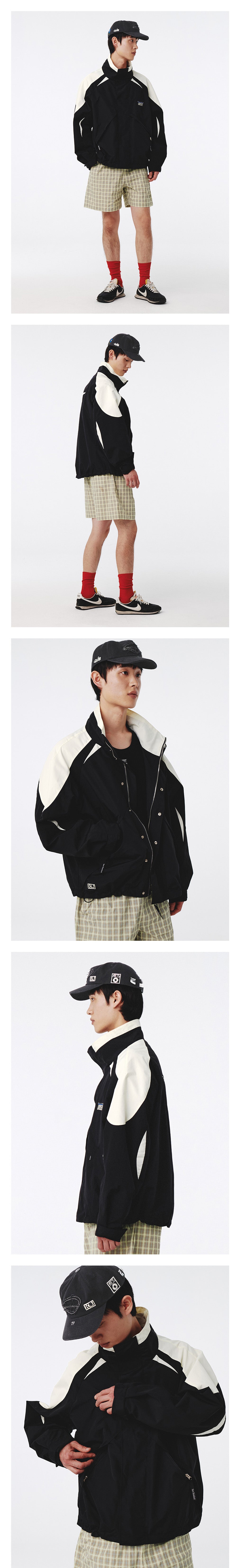 Kijun - Odyssey Shell Parka (Black Ivory) product image 1 | TRAB K-Fashion Australia