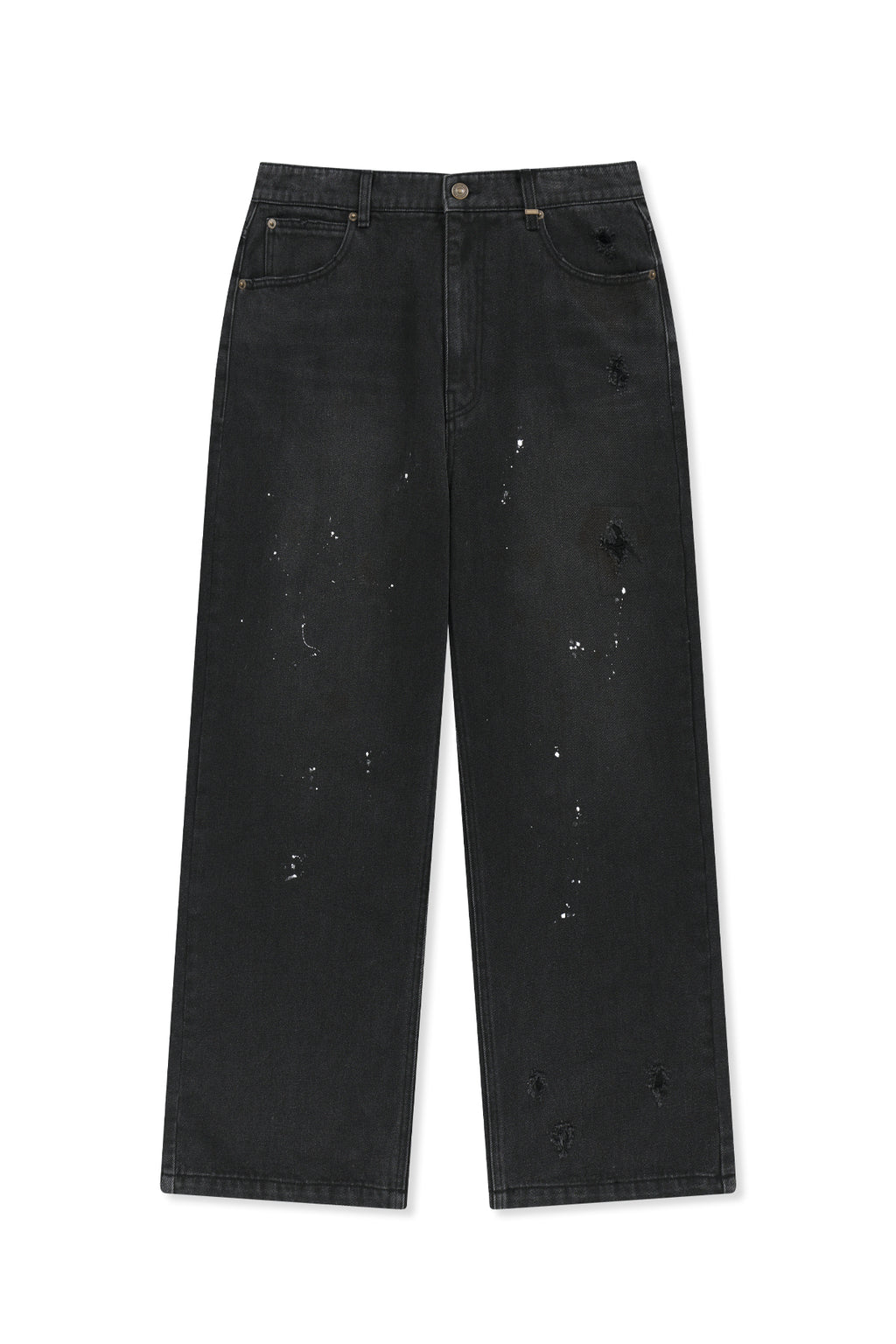 Matin Kim - Paint Splatter Denim Pants (Black) product image 12 | TRAB K-Fashion Australia