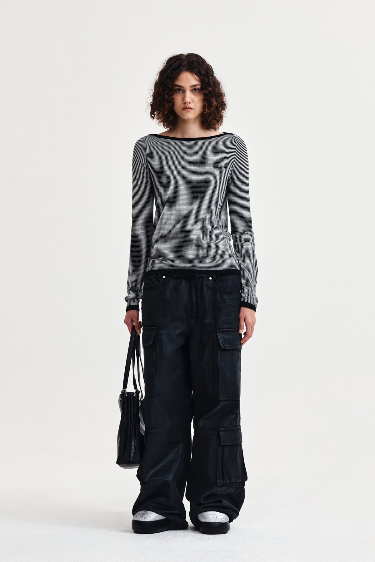Matin Kim - Essential Boat Neck Knit Top (Black) product image 9 | TRAB K-Fashion Australia