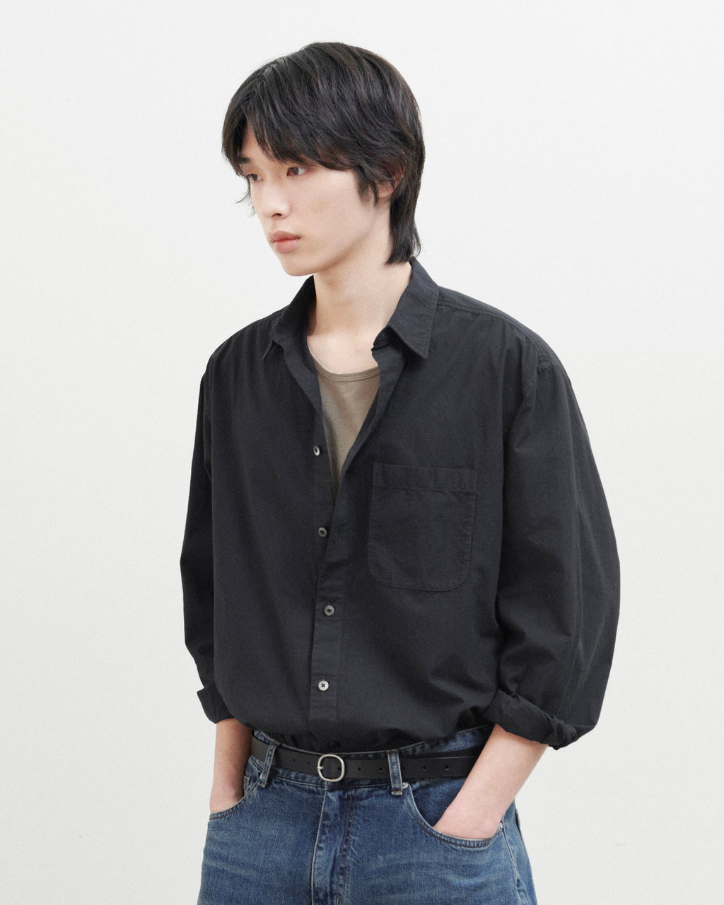 Brownyard - Washed Shirt (Charcoal) product image 1 | TRAB K-Fashion Australia