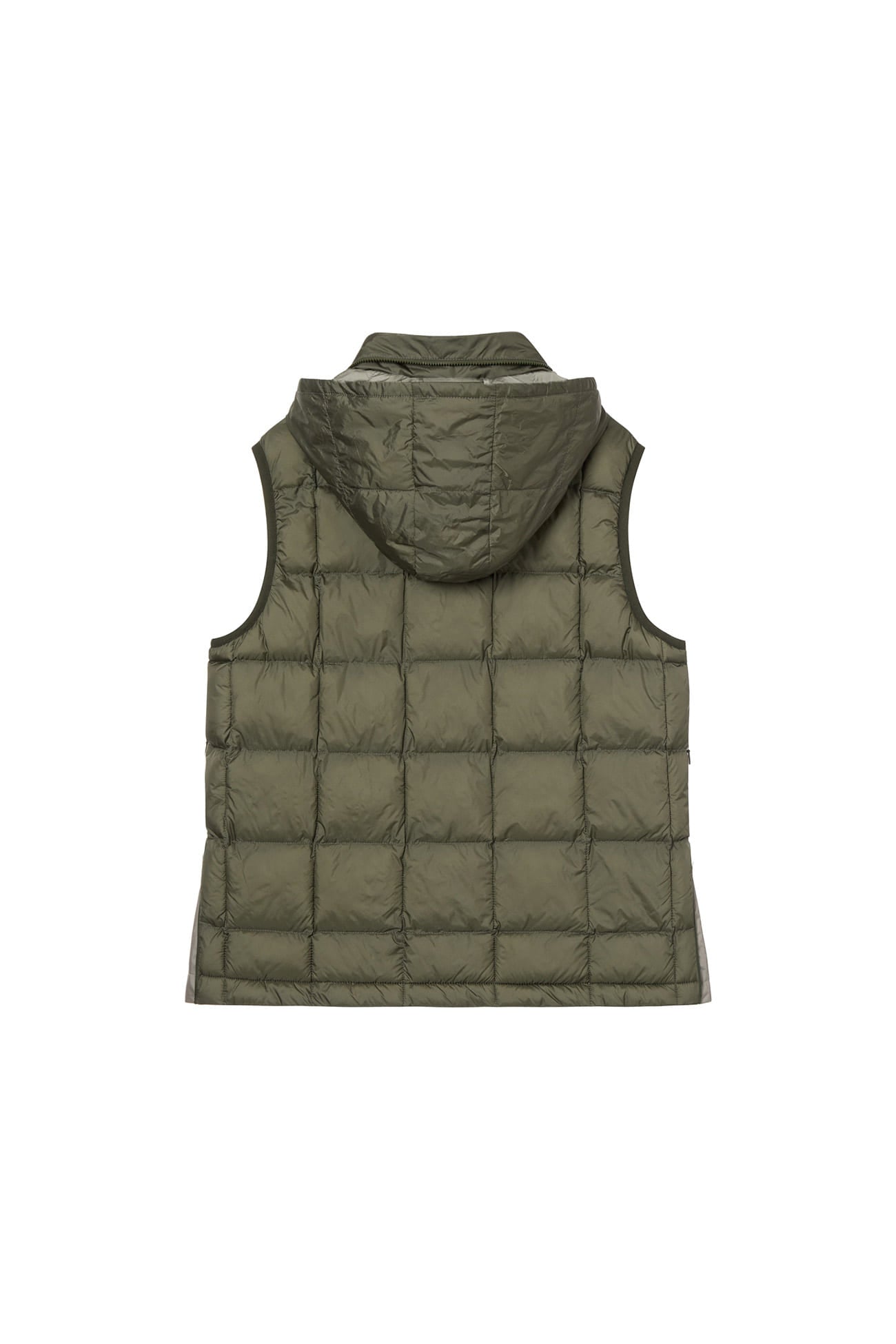 Deinet - Point Wellon Hood Vest (Khaki) product image 2 | TRAB K-Fashion Australia