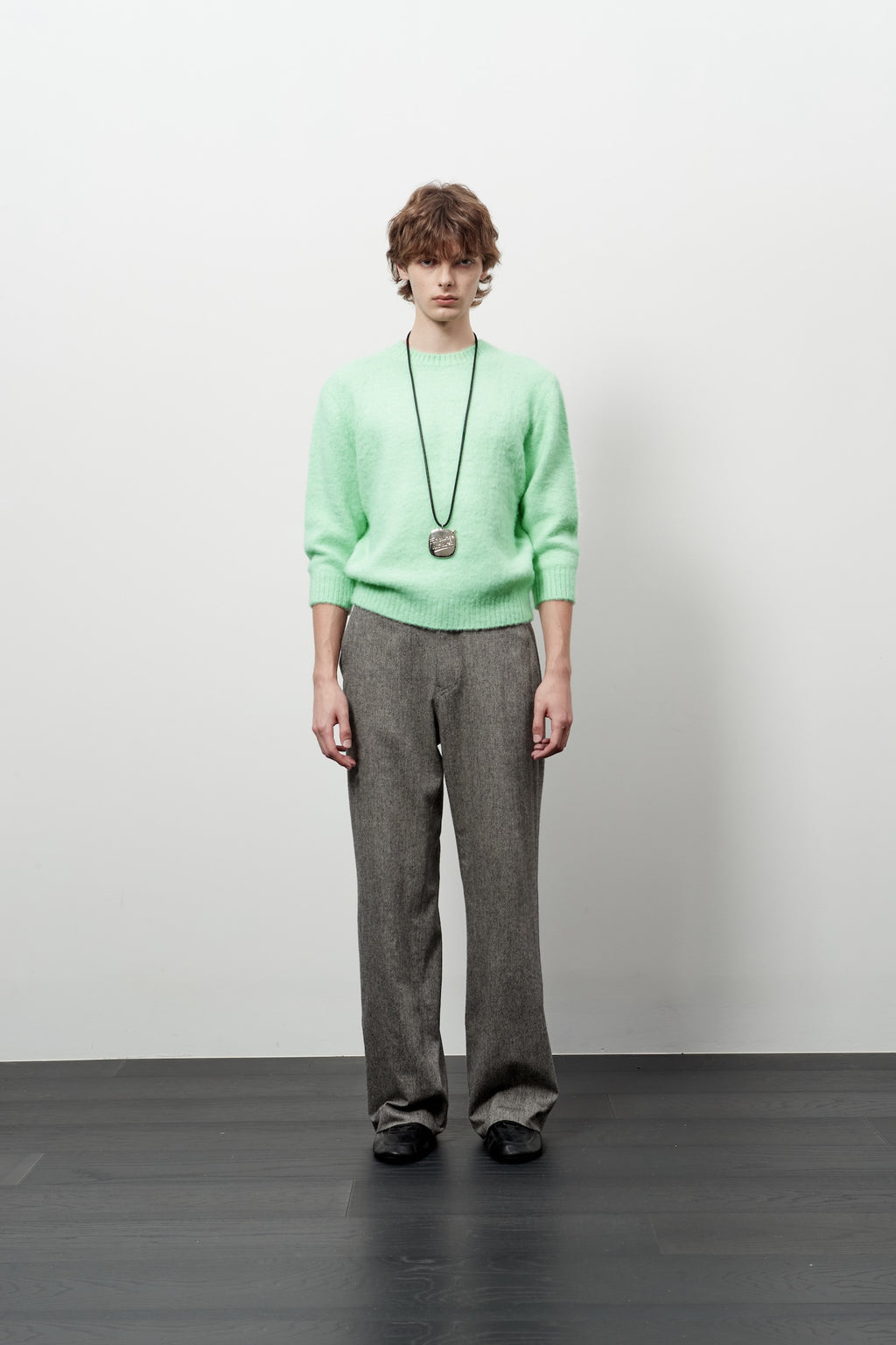 Stu - Boucle Quarter Sleeve (Mint) product image 1 | TRAB K-Fashion Australia