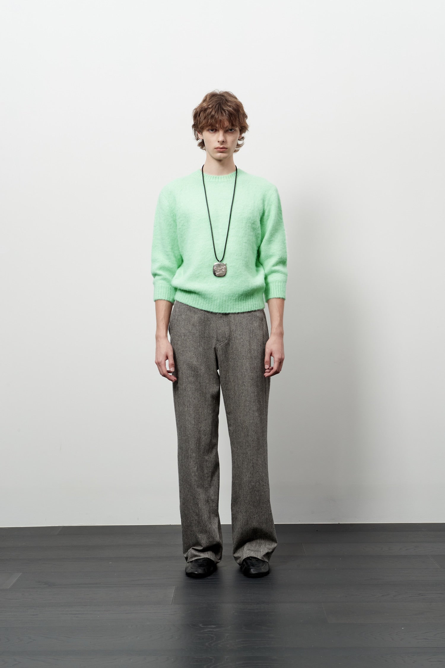 Stu - Boucle Quarter Sleeve (Mint) product image 1 | TRAB K-Fashion Australia