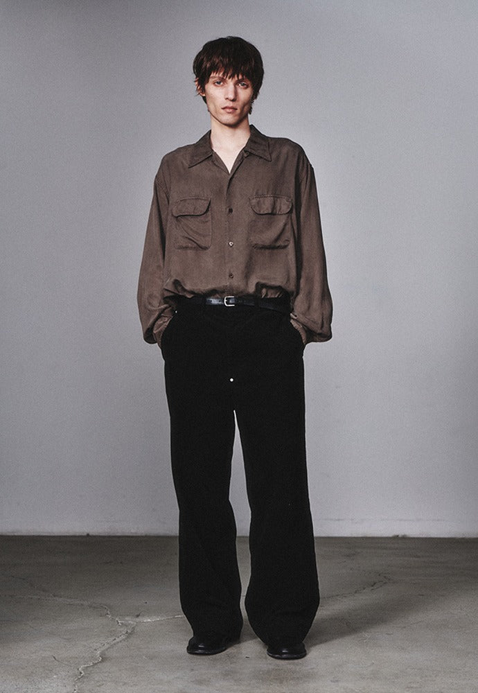 Art if acts - Tencel Two Pocket Shirt (Mud) product image 1 | TRAB K-Fashion Australia