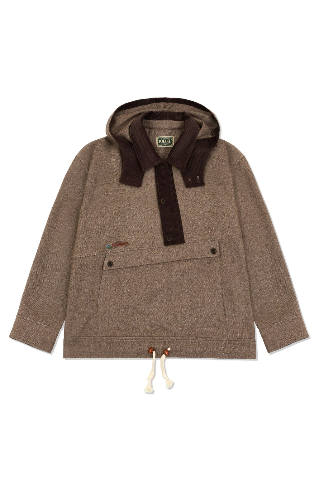 Ioedle - Uphill Hooded Anorak (Red Brown) product image 2 | TRAB K-Fashion Australia