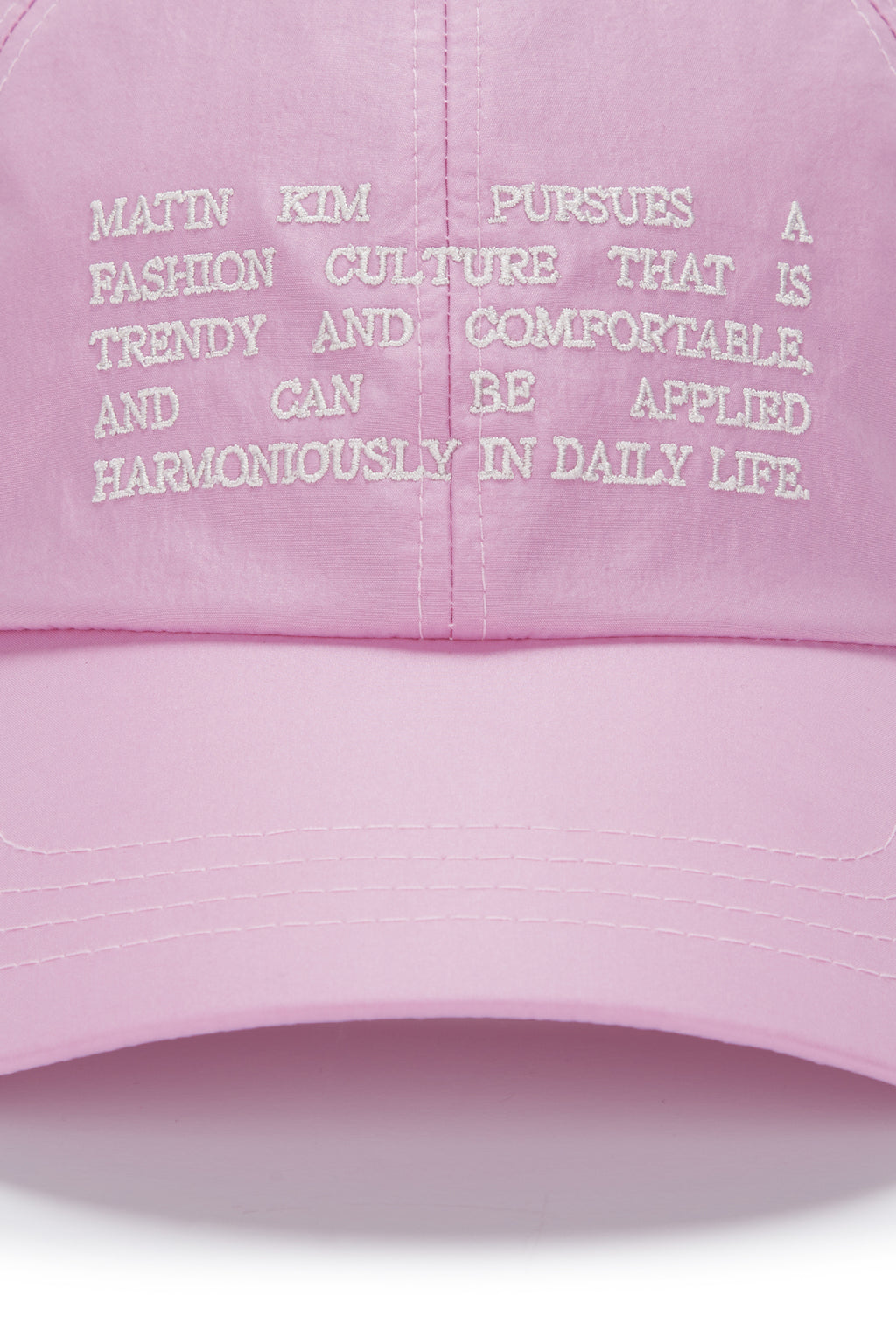 Matin Kim - Crisp Heritage Ball Cap (Pink) product image 3 | TRAB K-Fashion Australia