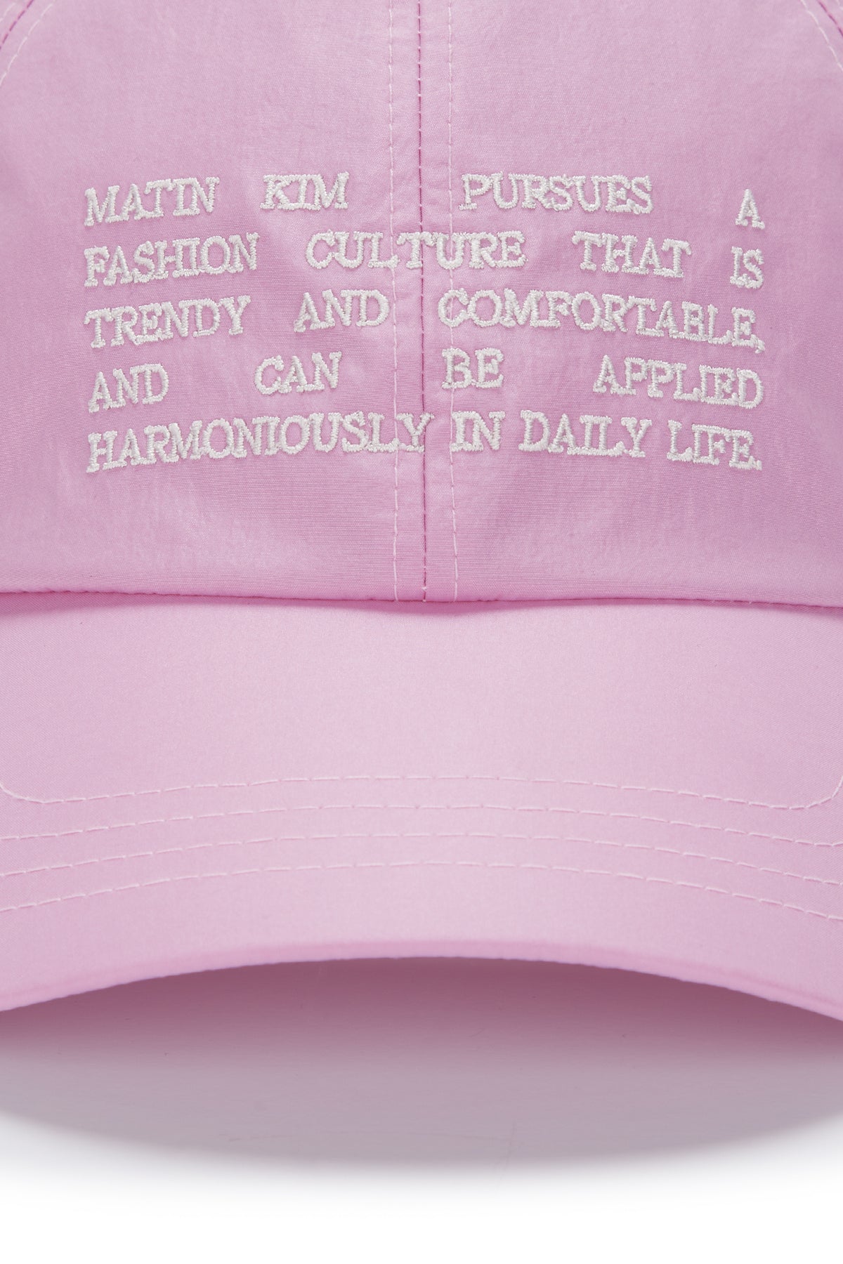 Matin Kim - Crisp Heritage Ball Cap (Pink) product image 3 | TRAB K-Fashion Australia