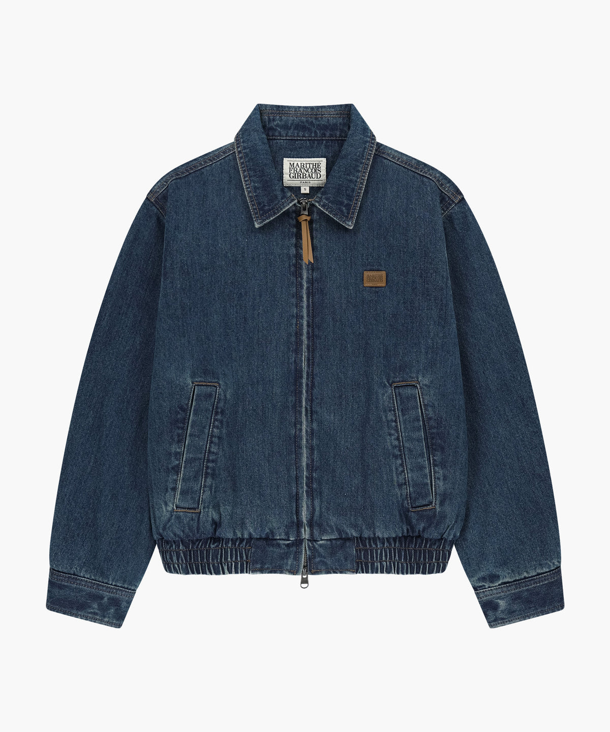 Marithe & Francois Girbaud - Denim Zip-up Trucker Jacket (Dark Blue) product image 6 | TRAB K-Fashion Australia