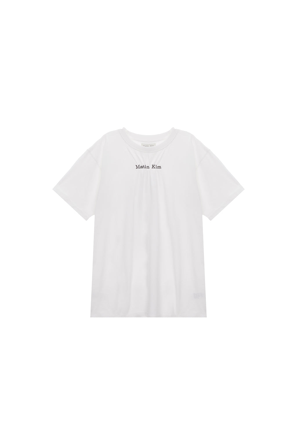 Matin Kim - Matin Logo Shirring Top (White) product image 1 | TRAB K-Fashion Australia
