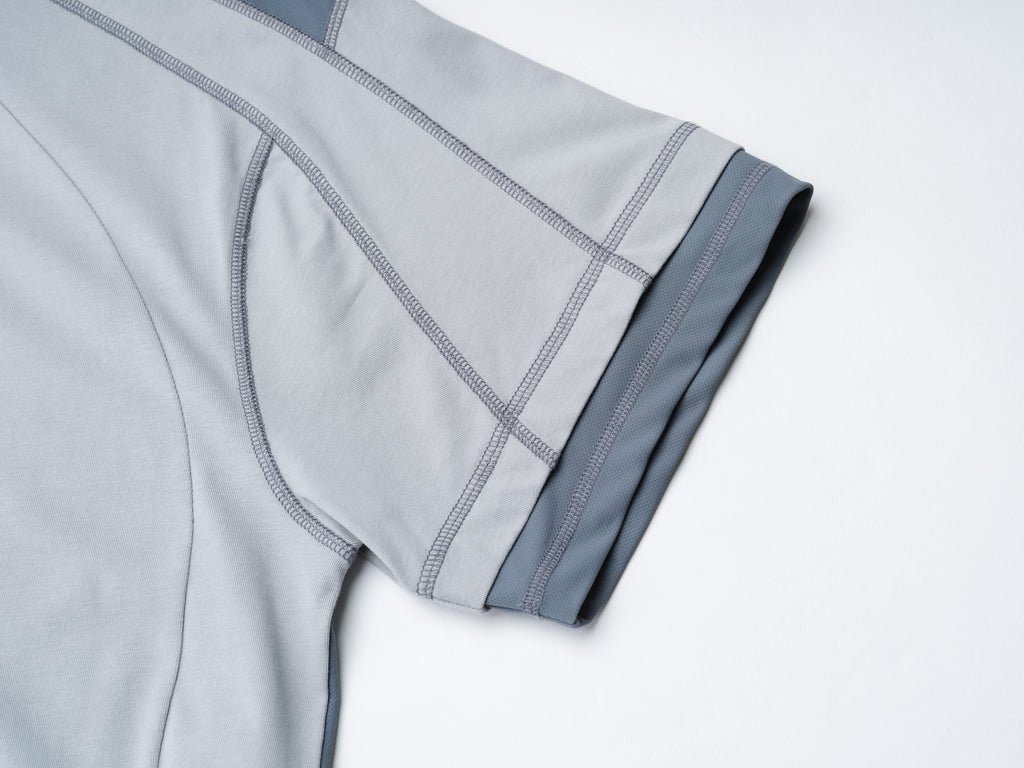 San San Gear - Mesh Paneled T-Shirt (Sky Blue) product image 8 | TRAB K-Fashion Australia