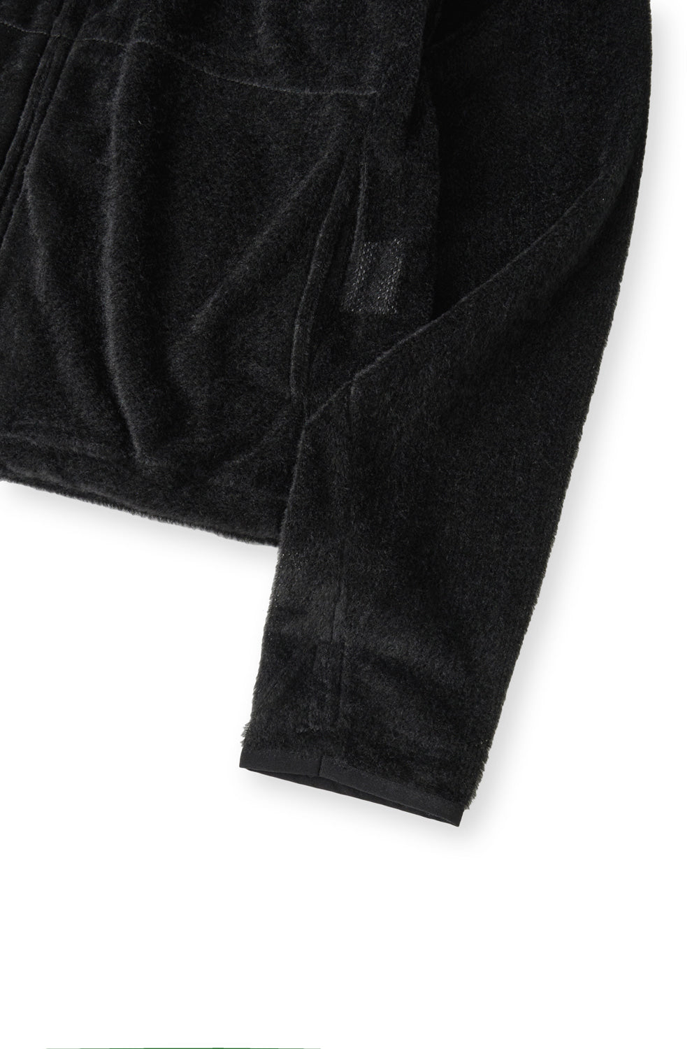 Hatchingroom - Fuzzy Mesh Hoodie (Black) product image 5 | TRAB K-Fashion Australia