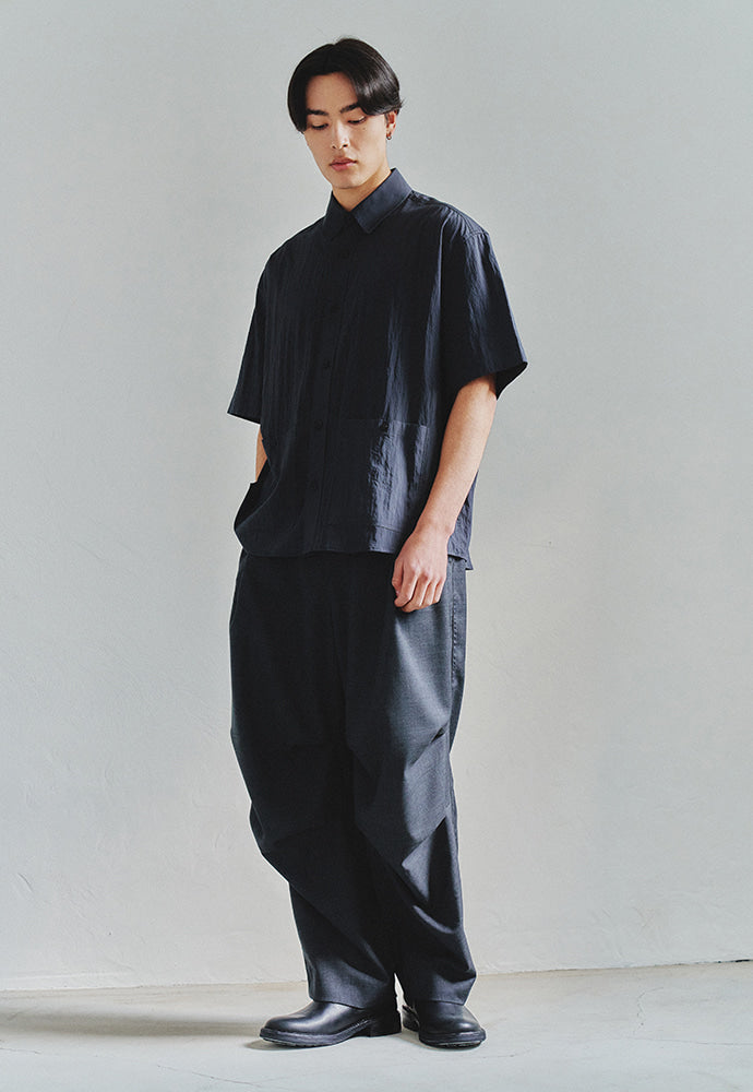 Art if acts - Wool Two Tuck Parachute Pants (Grey) product image 5 | TRAB K-Fashion Australia