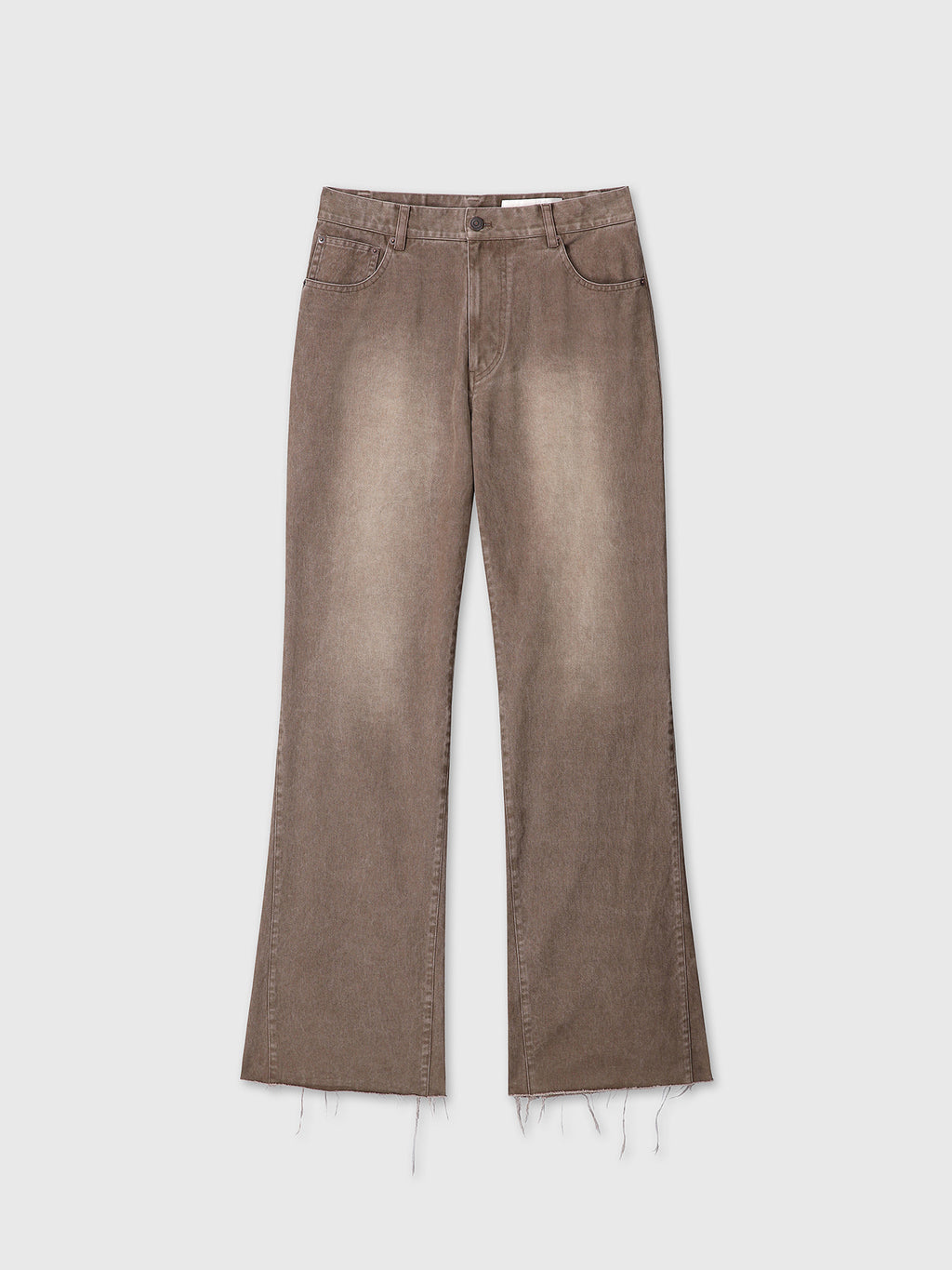 Tonywack - Re-Cut Brushed Cotton Flared Pants (Faded Brown) product image 7 | TRAB K-Fashion Australia