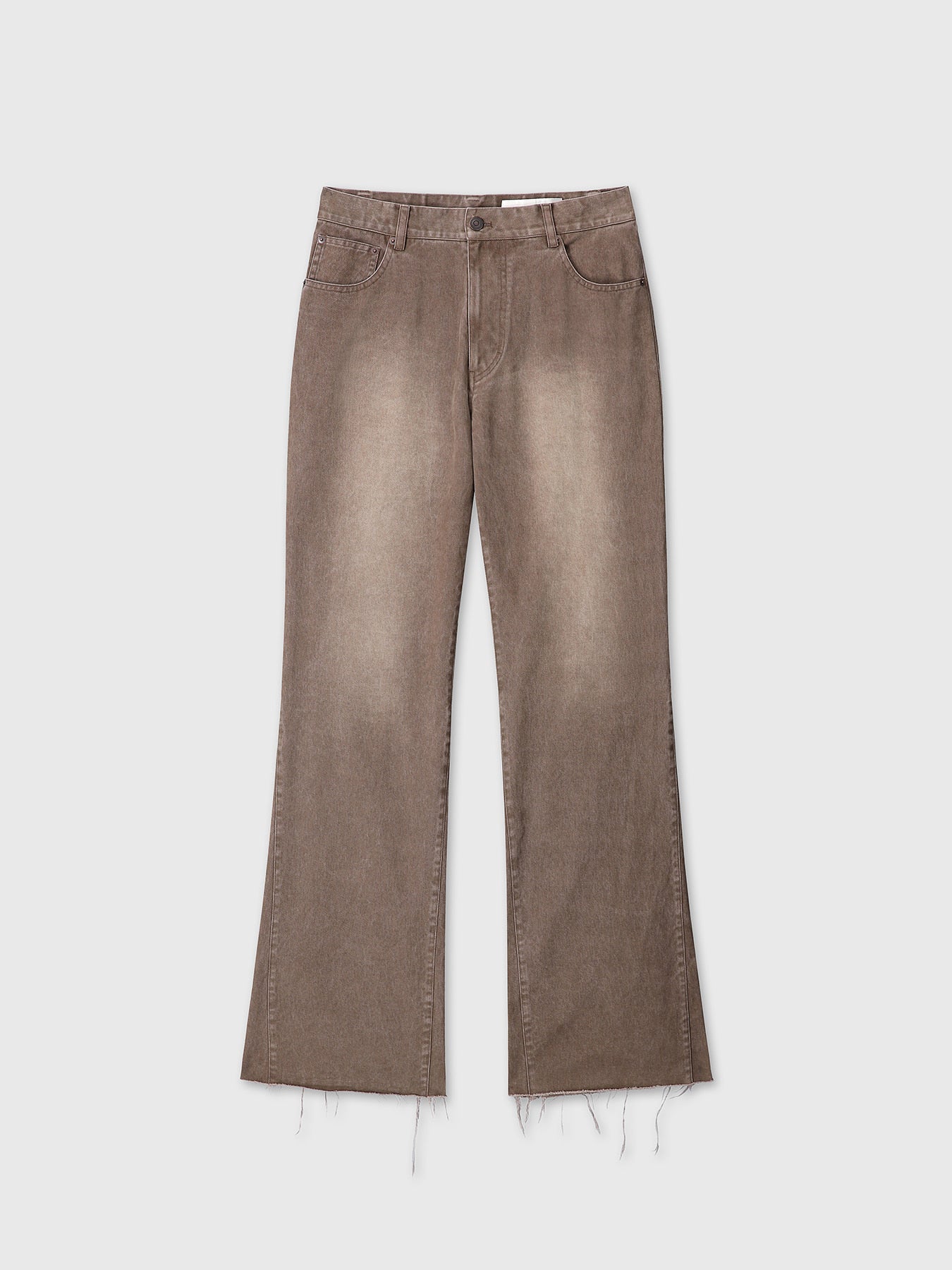 Tonywack - Re-Cut Brushed Cotton Flared Pants (Faded Brown) product image 7 | TRAB K-Fashion Australia